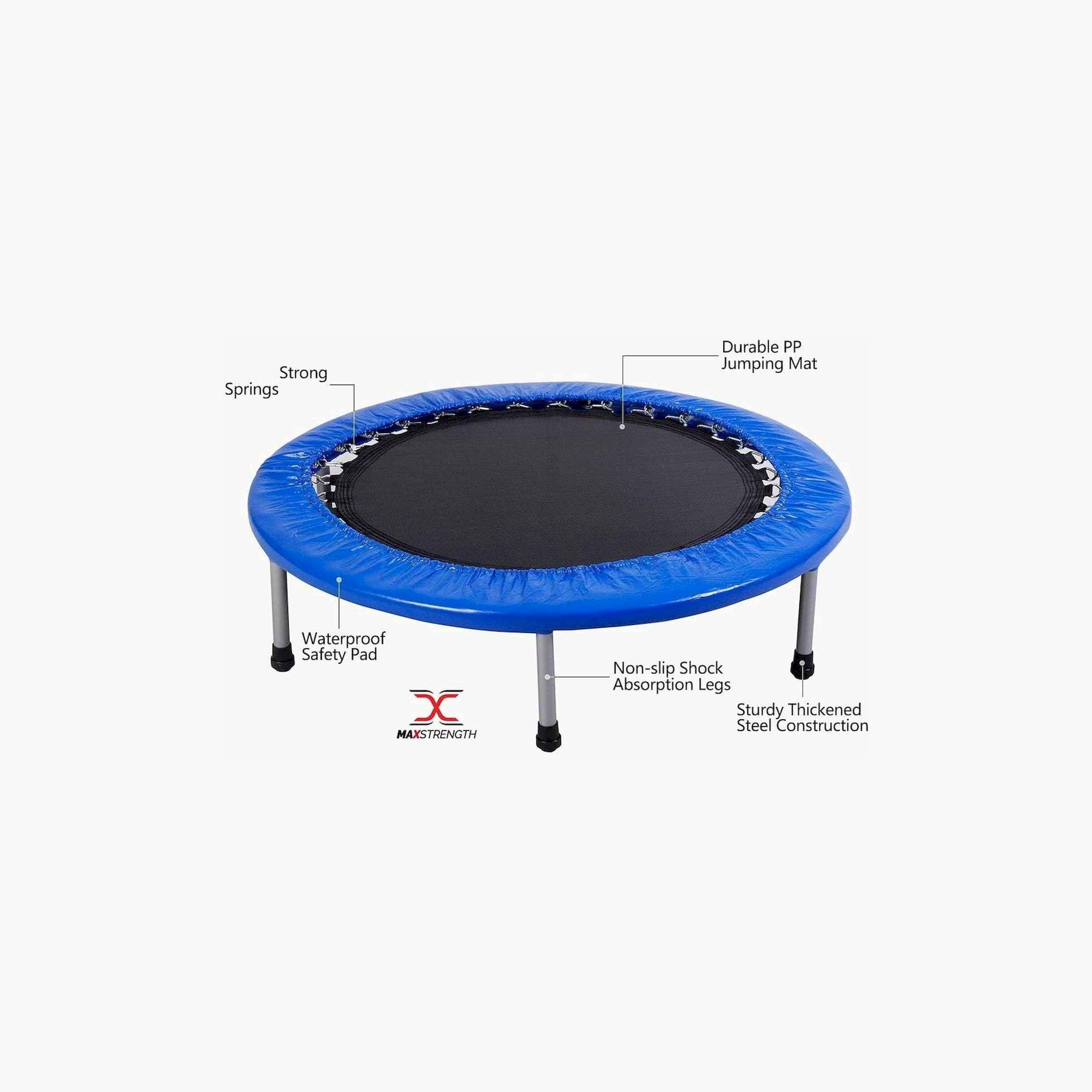 X MAXSTRENGTH - 40" Mini Trampoline with Safety Pad-sports-gear-gym-image-6