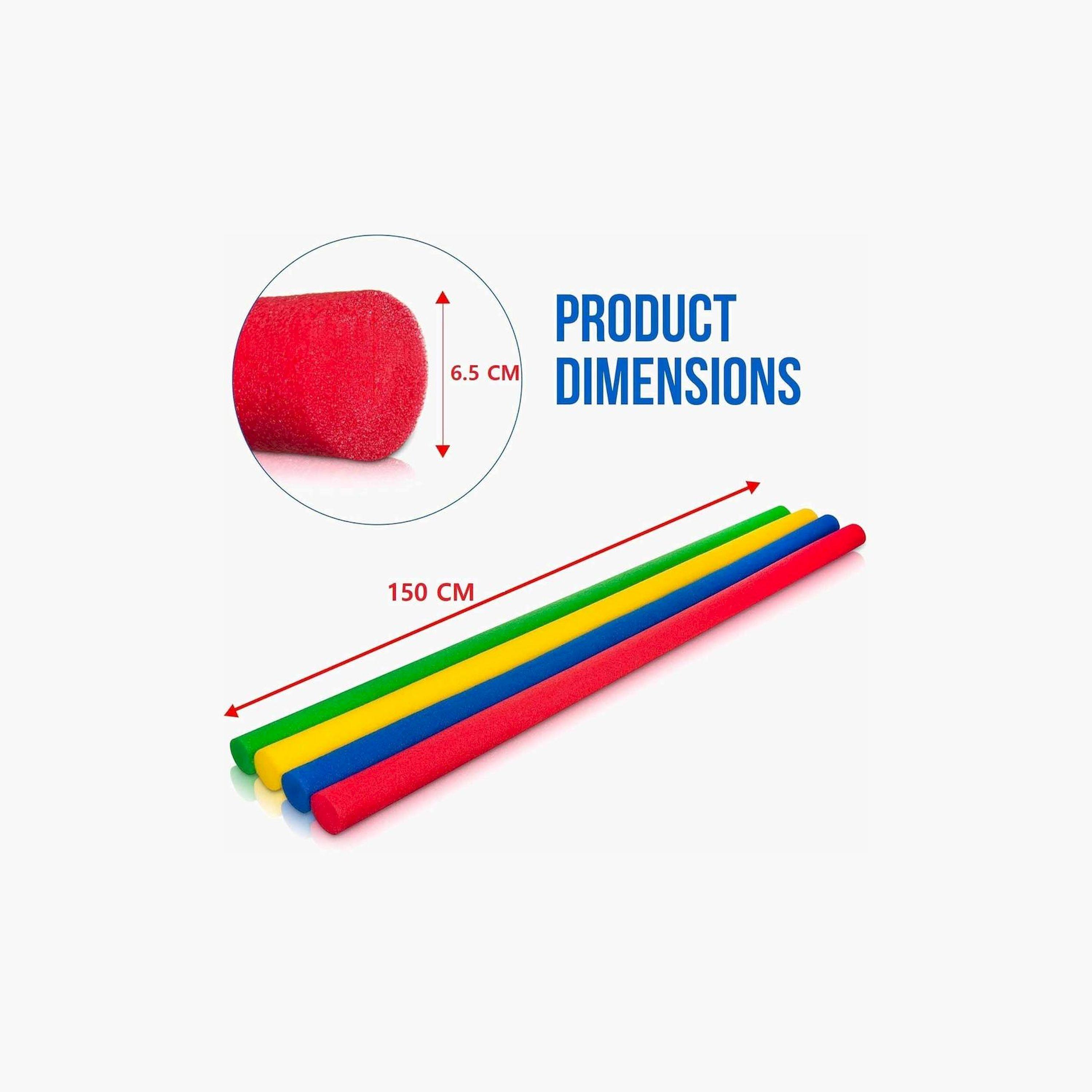X MAXSTRENGTH - Flexible Foam Pool Noodles (4-Pack, 6.5x150cm)-sports-gear-gym-image-2