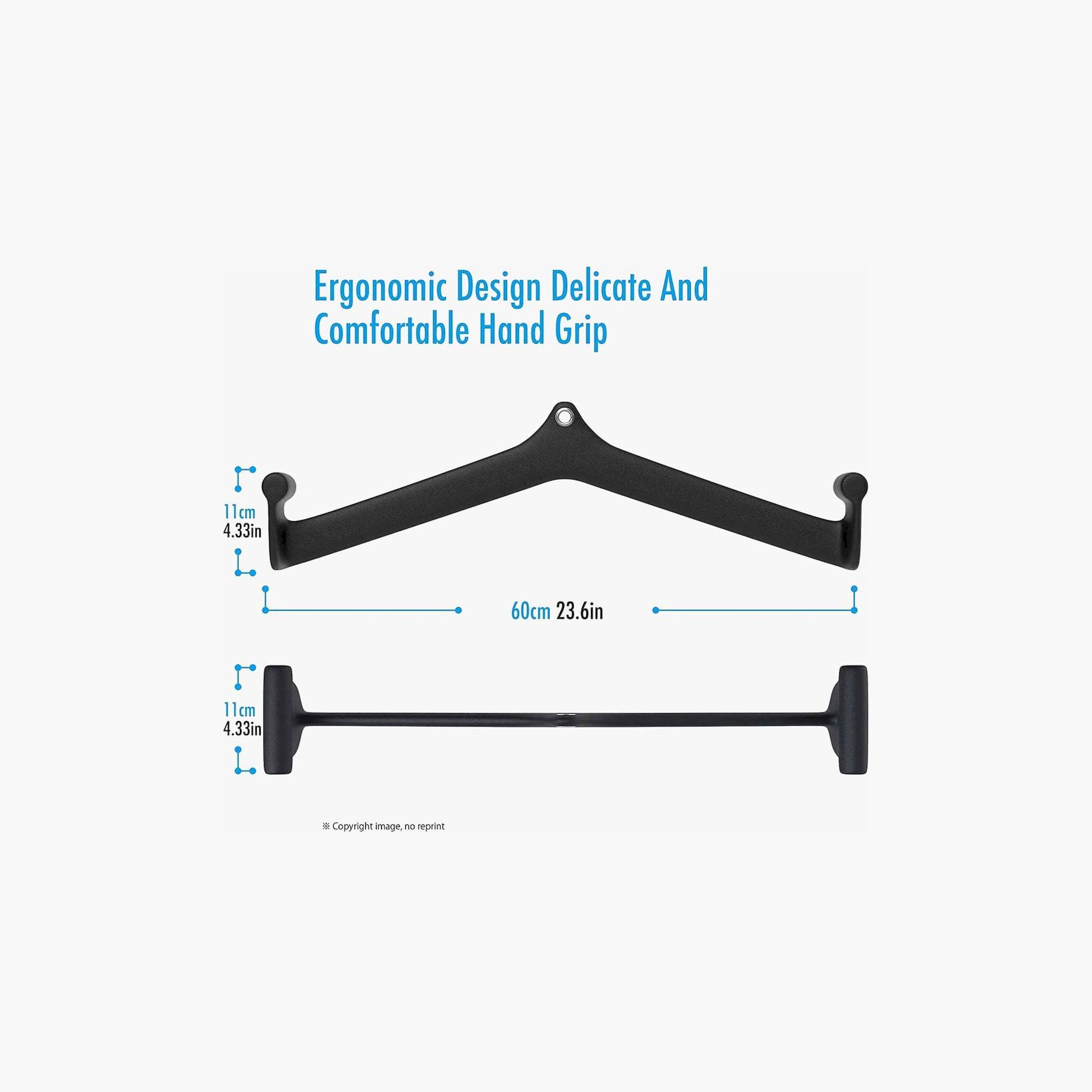X MAXSTRENGTH - LAT Pulldown Bar & Tricep Rope Attachment-sports-gear-gym-image-2