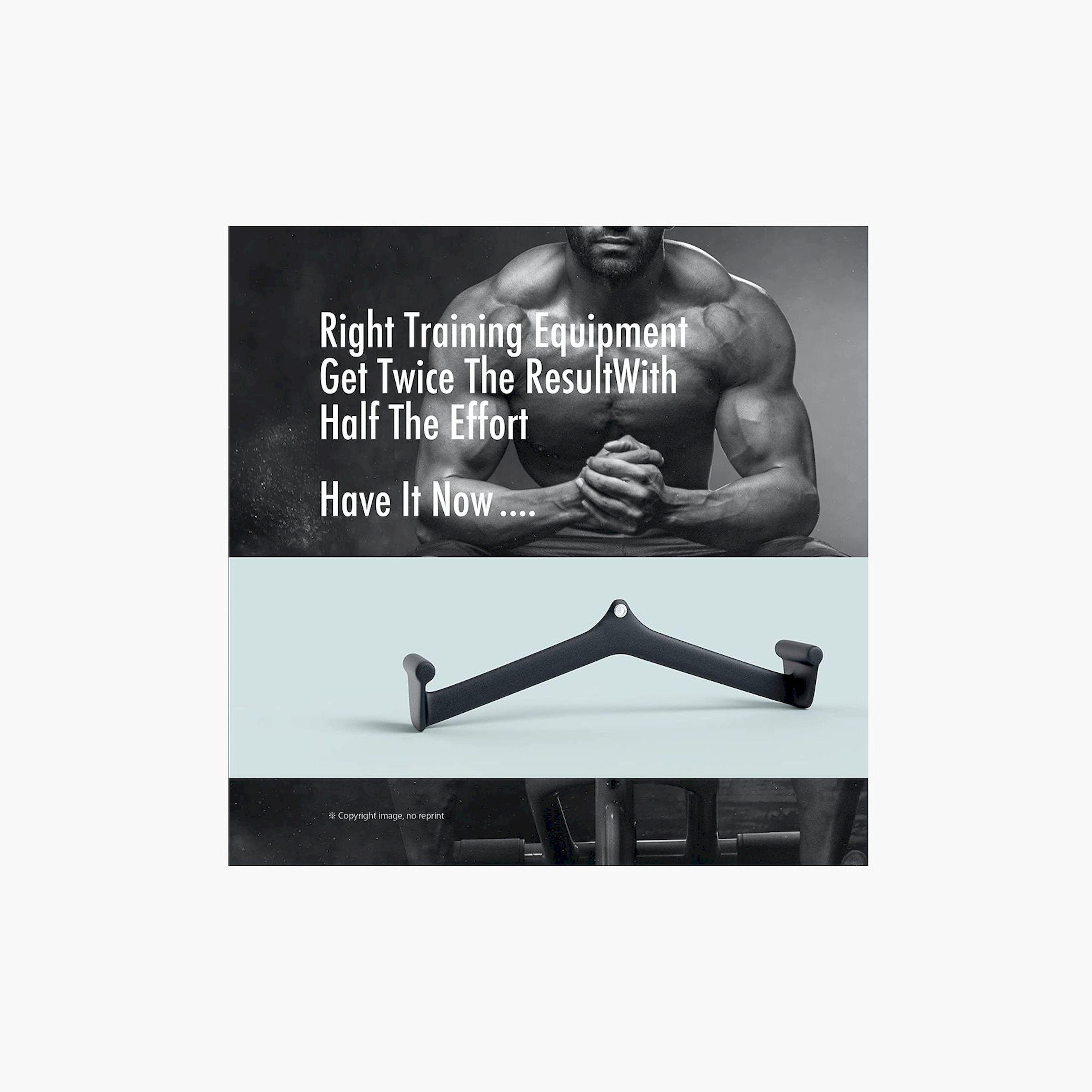 X MAXSTRENGTH - LAT Pulldown Bar & Tricep Rope Attachment-sports-gear-gym-image-5