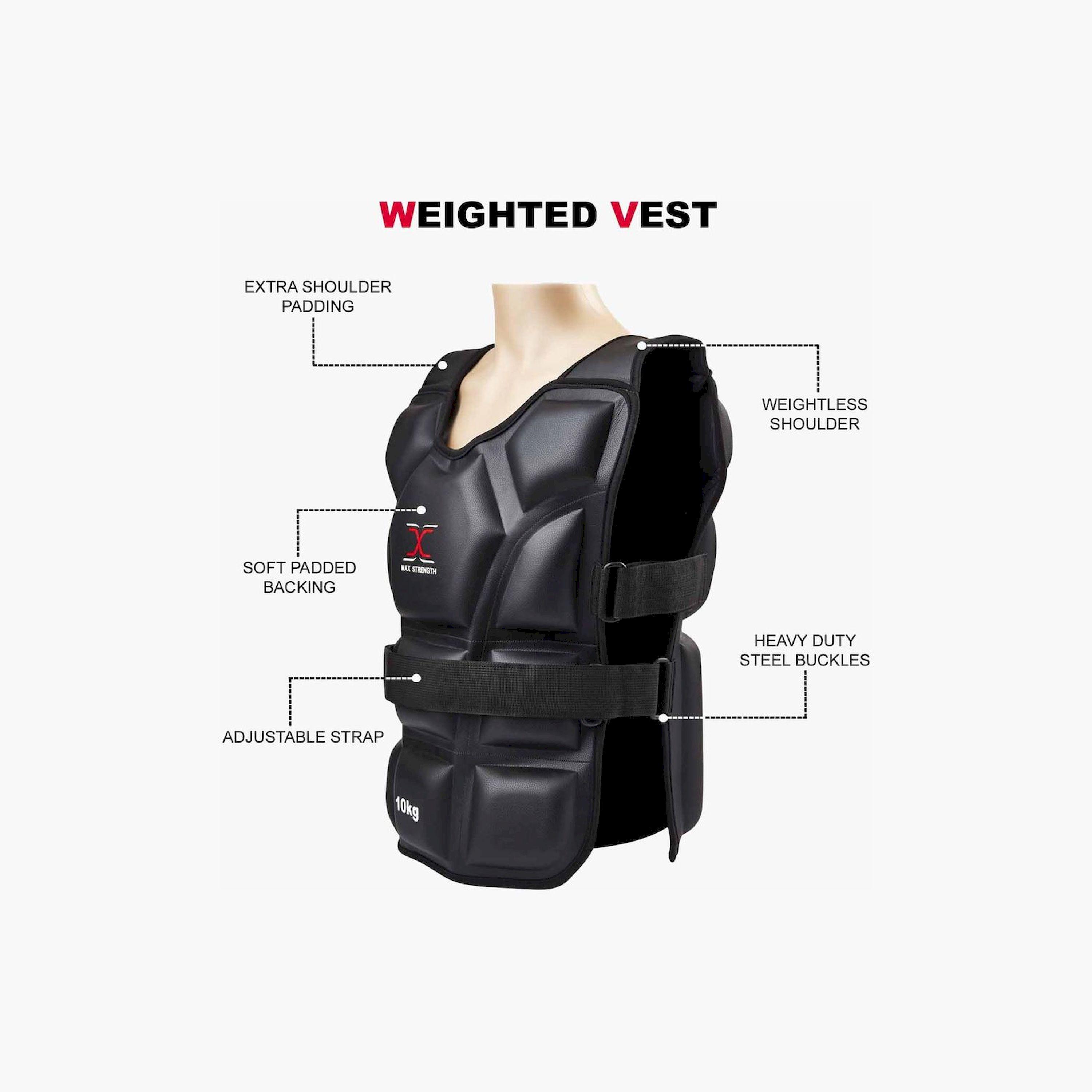 X MAXSTRENGTH - Weighted Vest for Training (10kg)-sports-gear-gym-image-4
