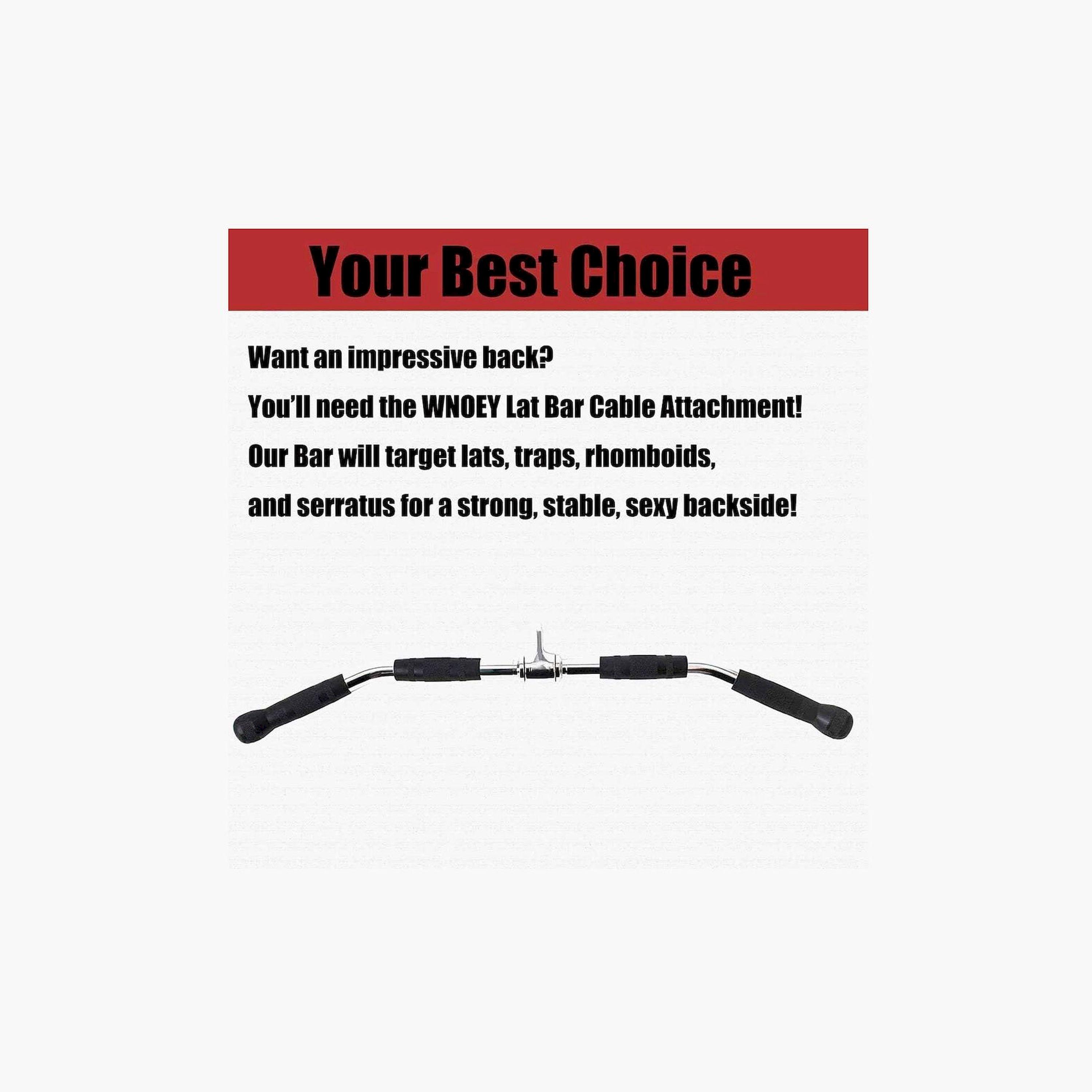 X MAXSTRENGTH - 35.5" Revolving Lat Pulldown Bar - Silver-sports-gear-gym-image-5