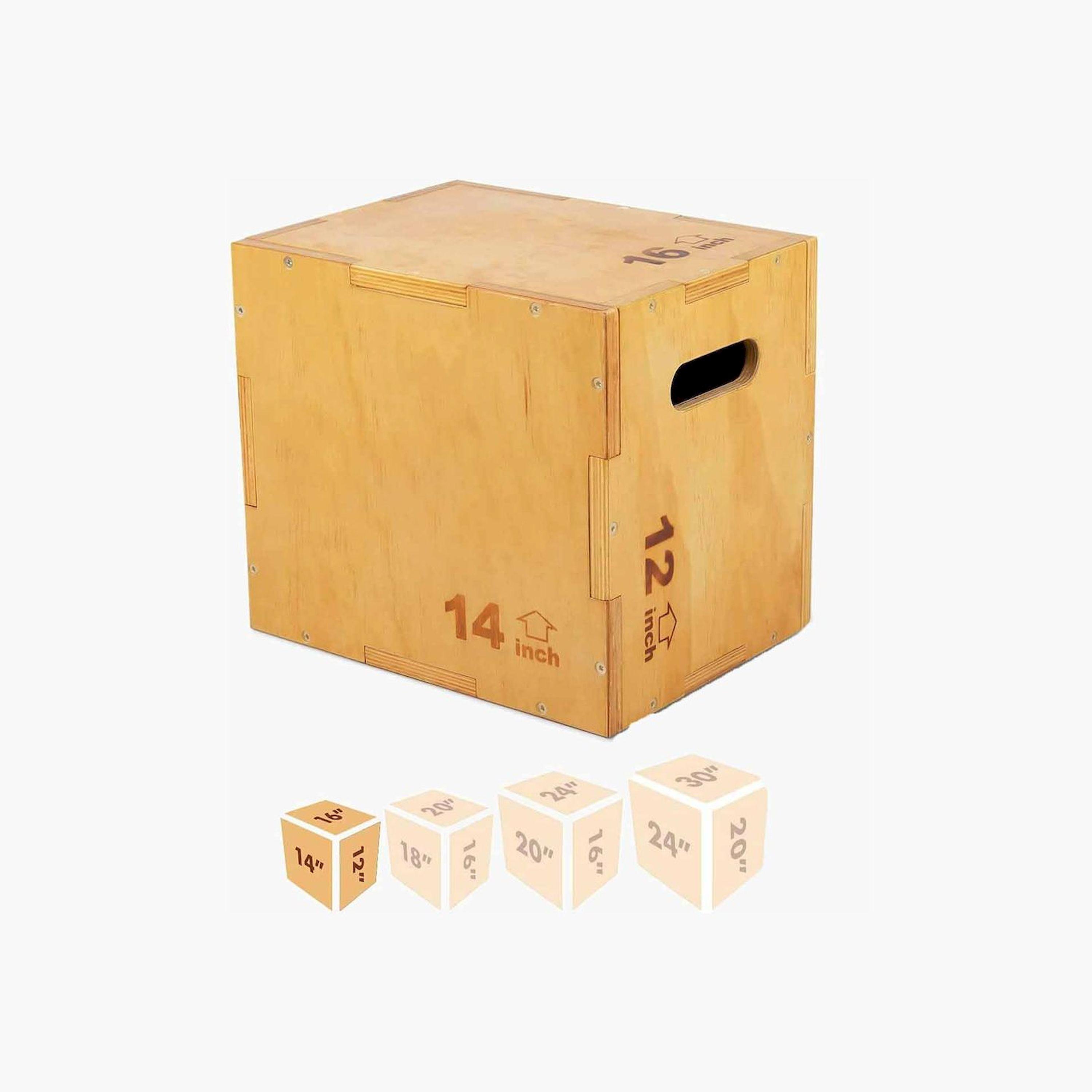 X MAXSTRENGTH - Wooden Plyo Box for Fitness Workout-sports-gear-gym-image-1