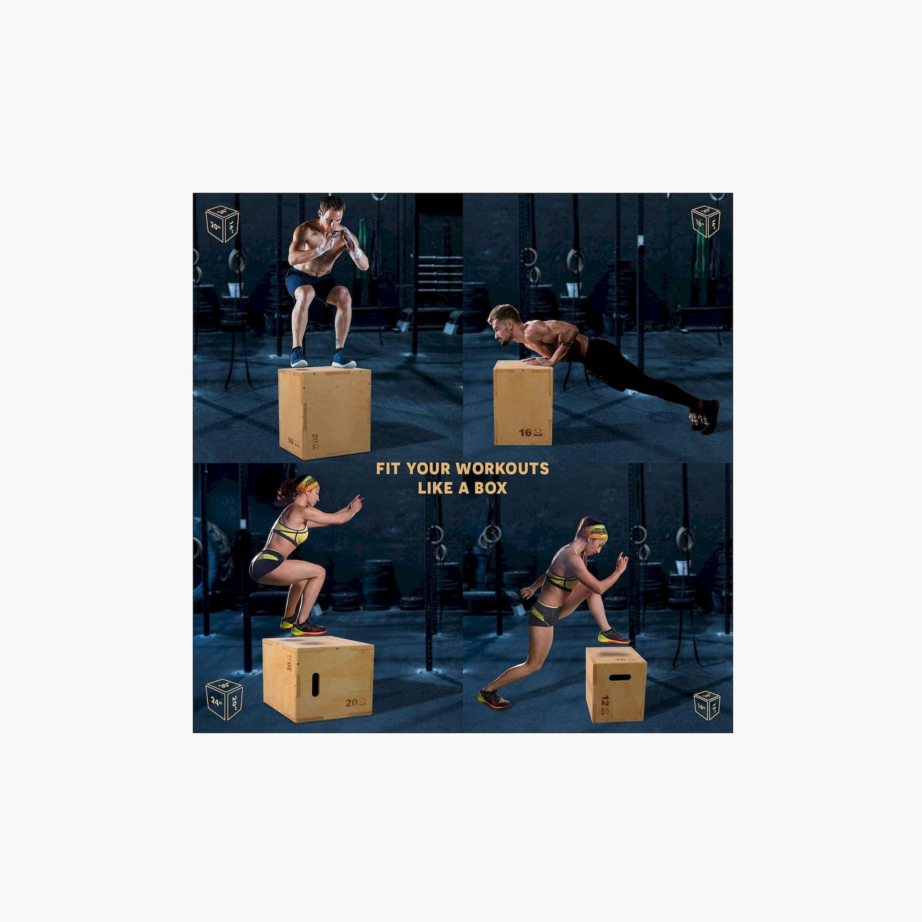 X MAXSTRENGTH - Wooden Plyo Box for Crossfit Workout-sports-gear-gym-image-5
