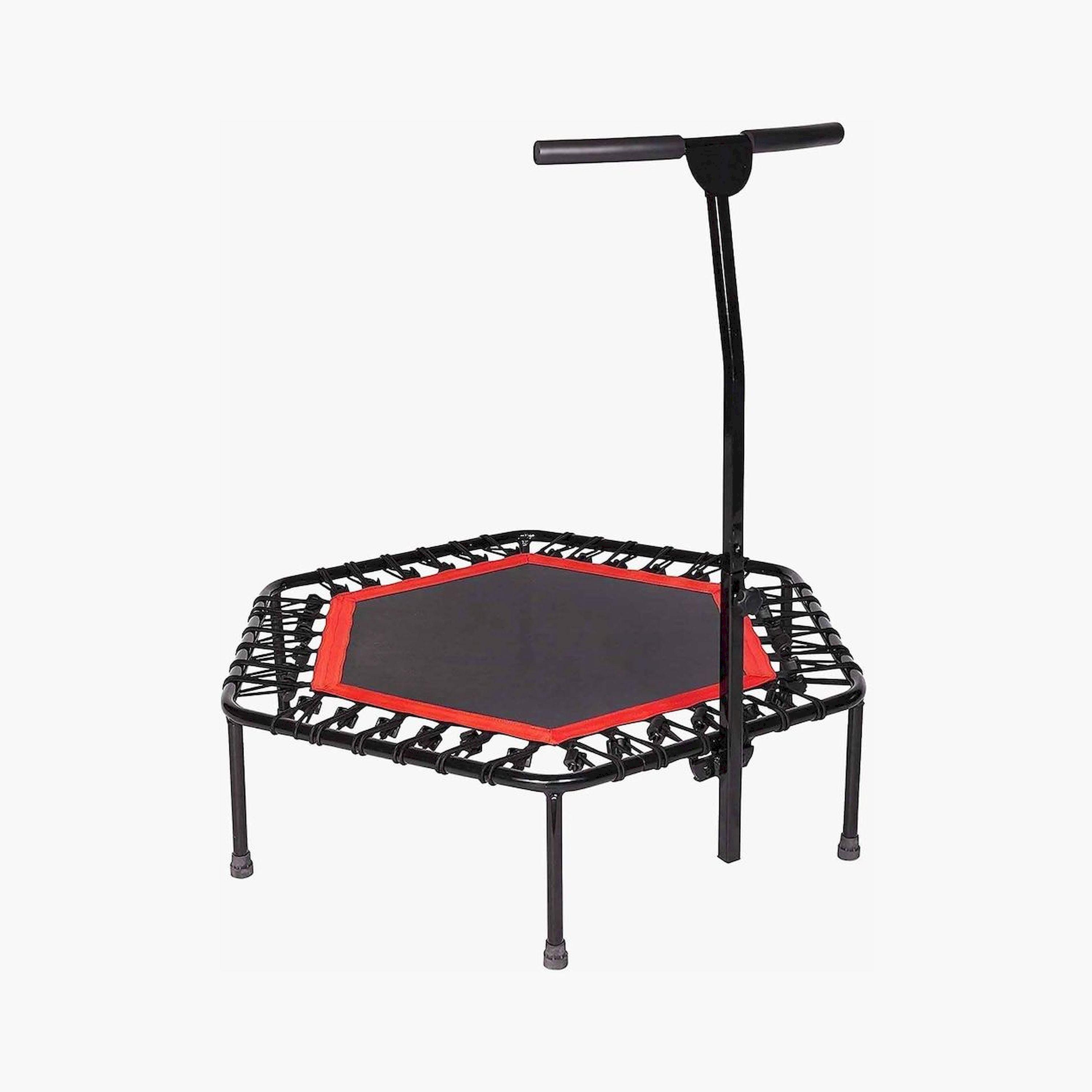 X MAXSTRENGTH - 45" Fitness Trampoline with Adjustable Handle - Black-sports-gear-gym-image-1
