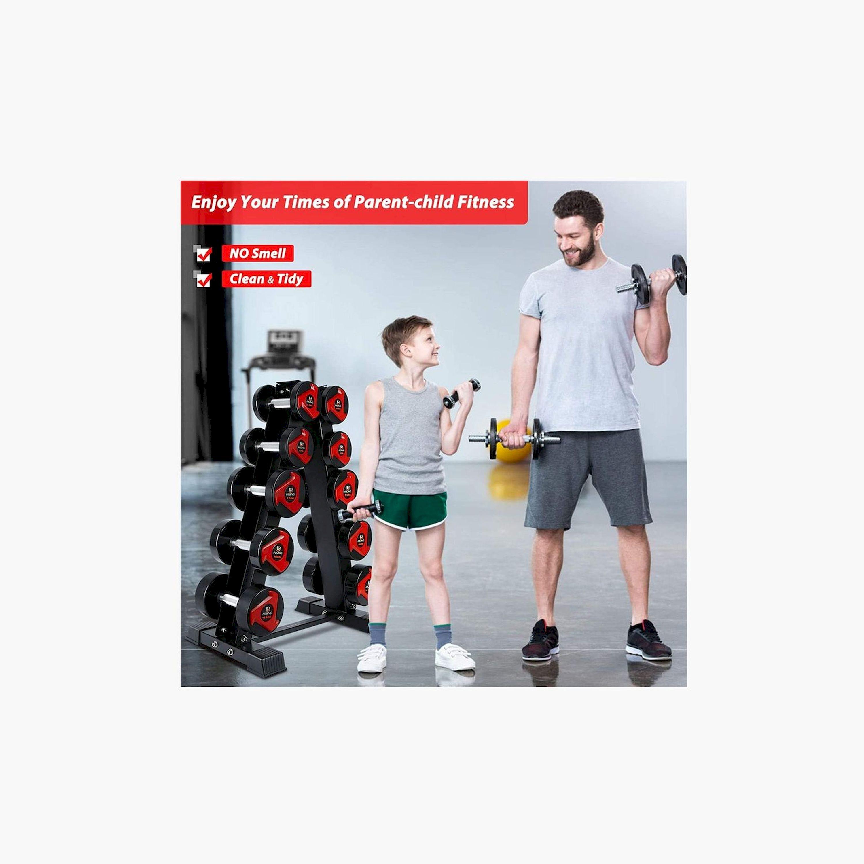 X MAXSTRENGTH - Dumbbell A-Frame Rack (6 Pairs)-sports-gear-gym-image-5