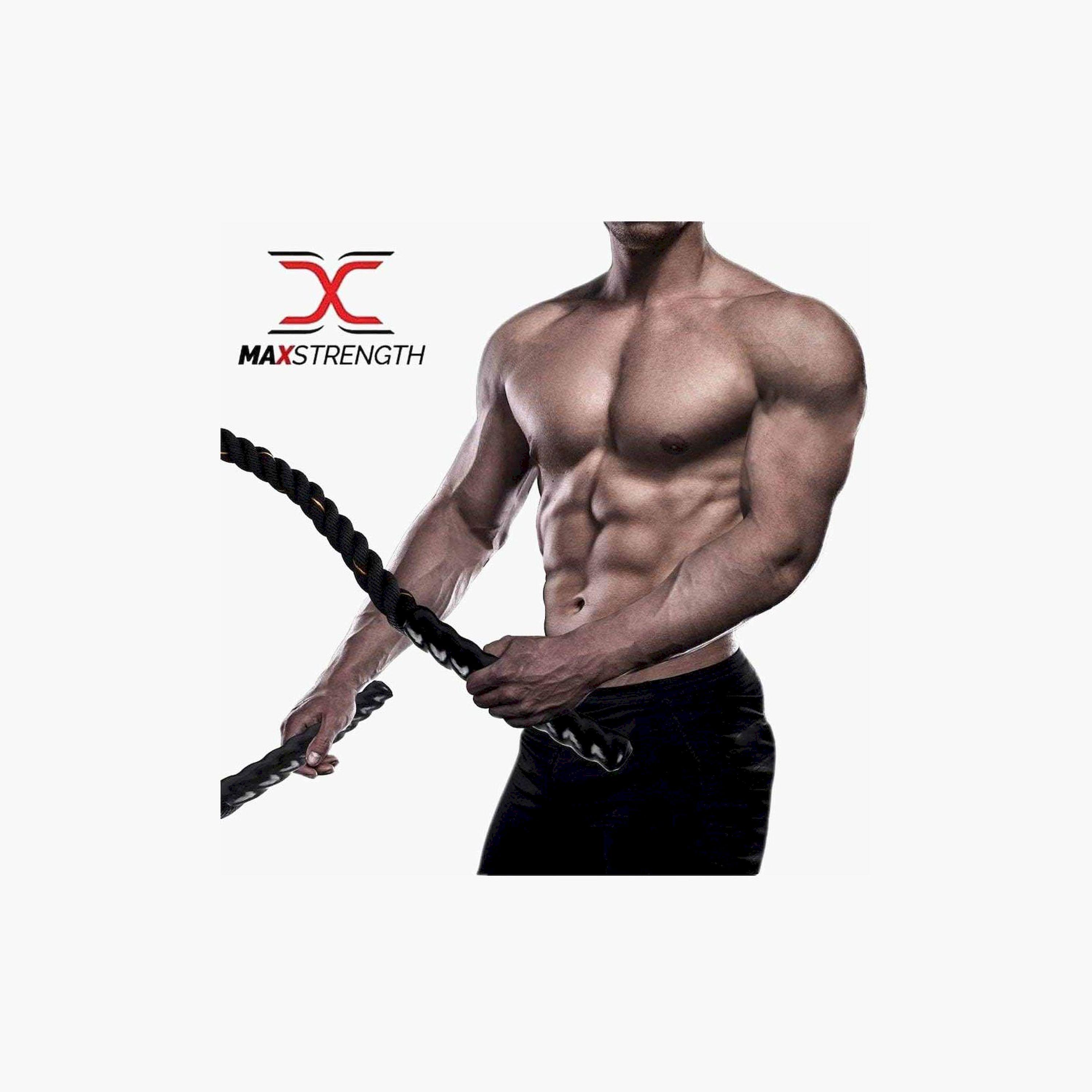 X MAXSTRENGTH - Battle Rope Strength Training (9ft, 38mm)-sports-gear-gym-image-5