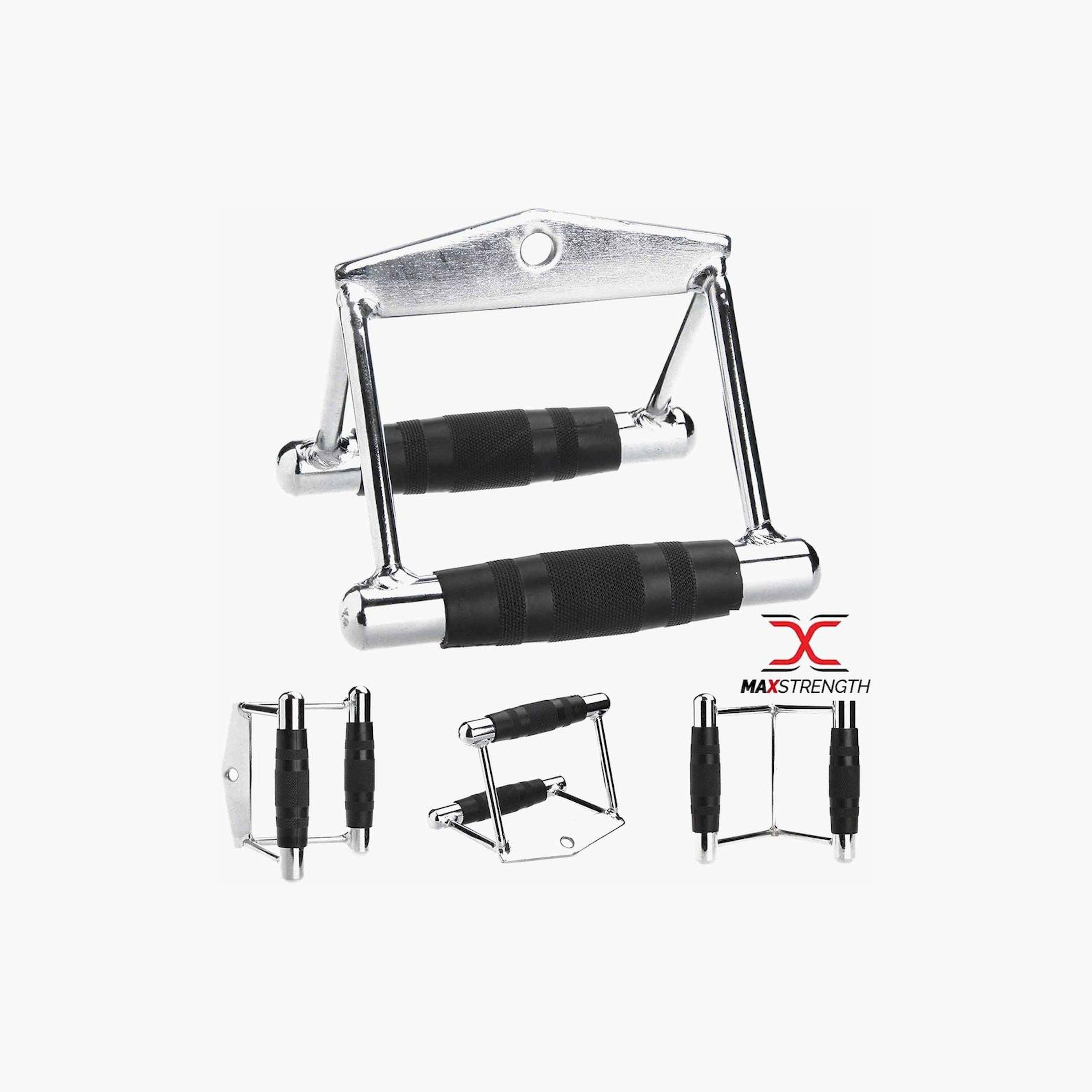 X MAXSTRENGTH - Pro Grip Revolving Lat Bar (2D End) - Silver-sports-gear-gym-image-2