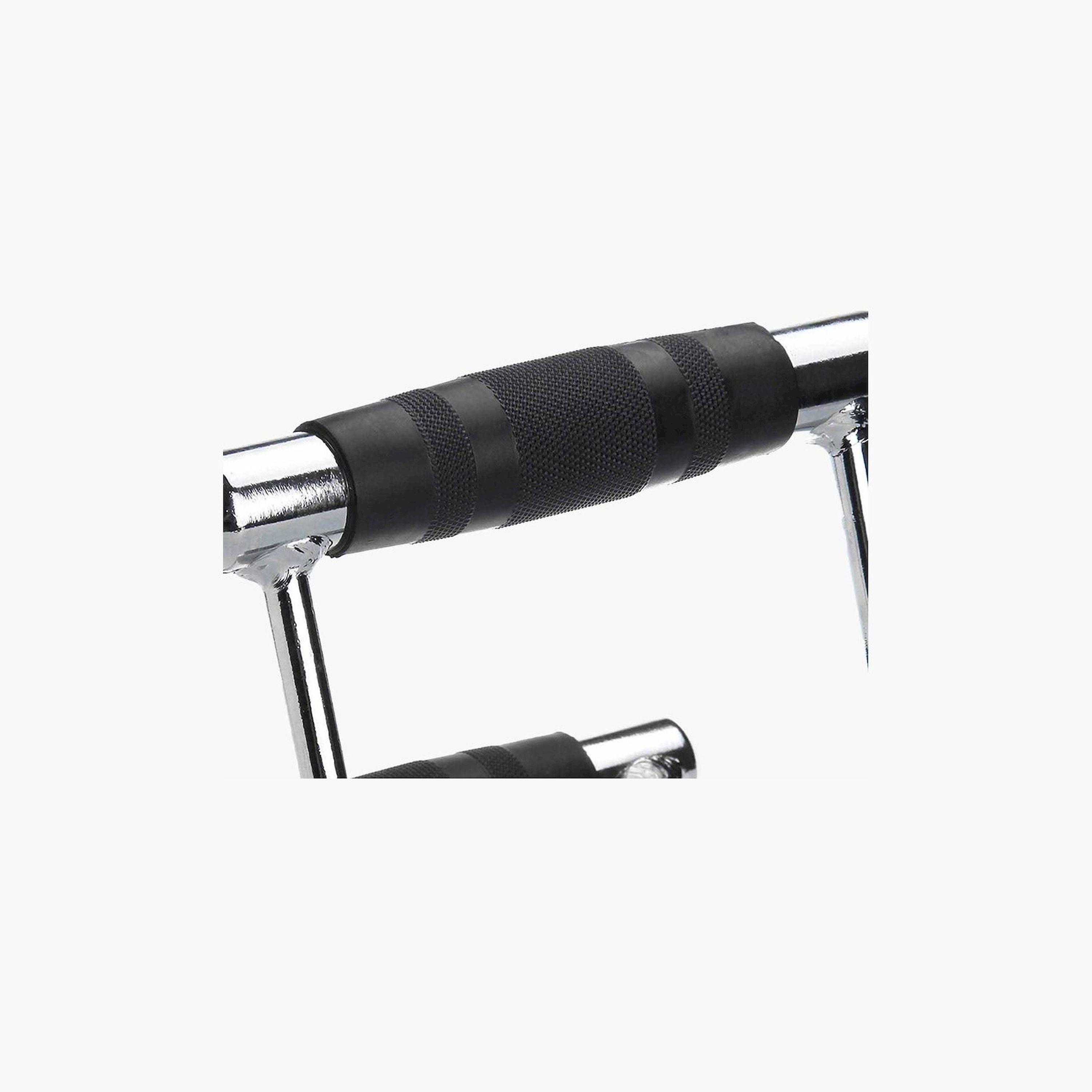 X MAXSTRENGTH - Pro Grip Revolving Lat Bar (2D End) - Silver-sports-gear-gym-image-5