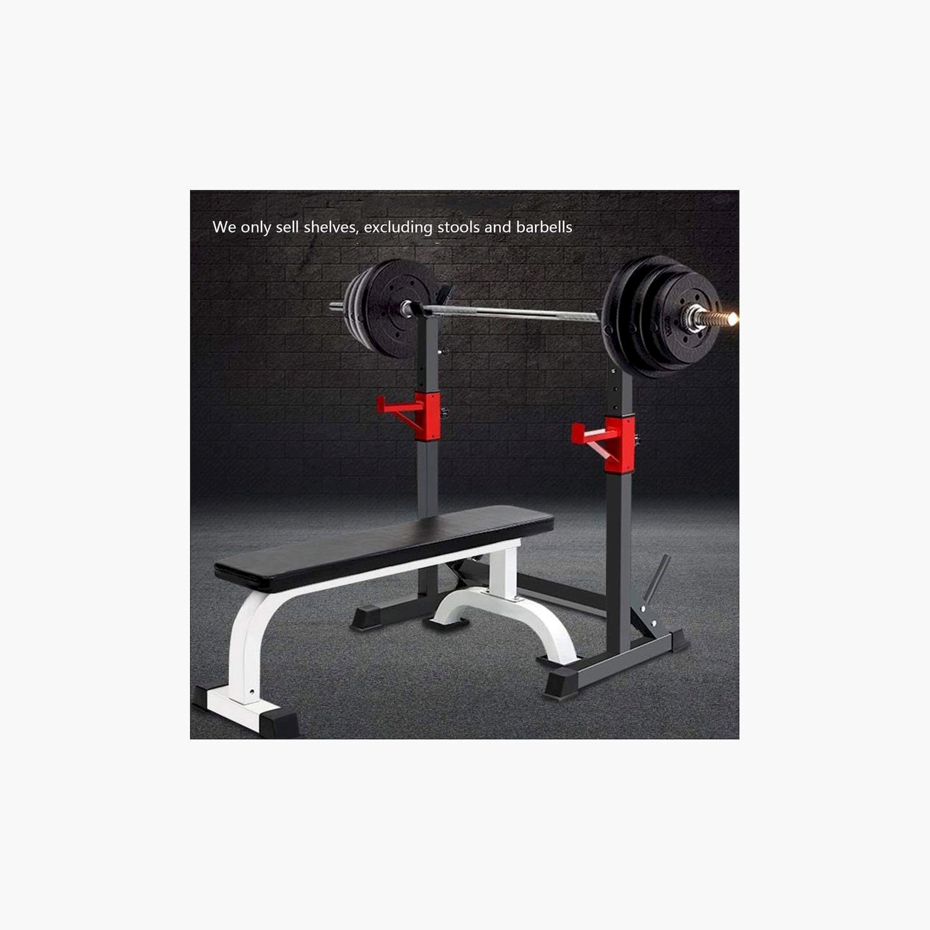 X MAXSTRENGTH - Adjustable Squat Rack & Bench Press Stand-sports-gear-gym-image-2