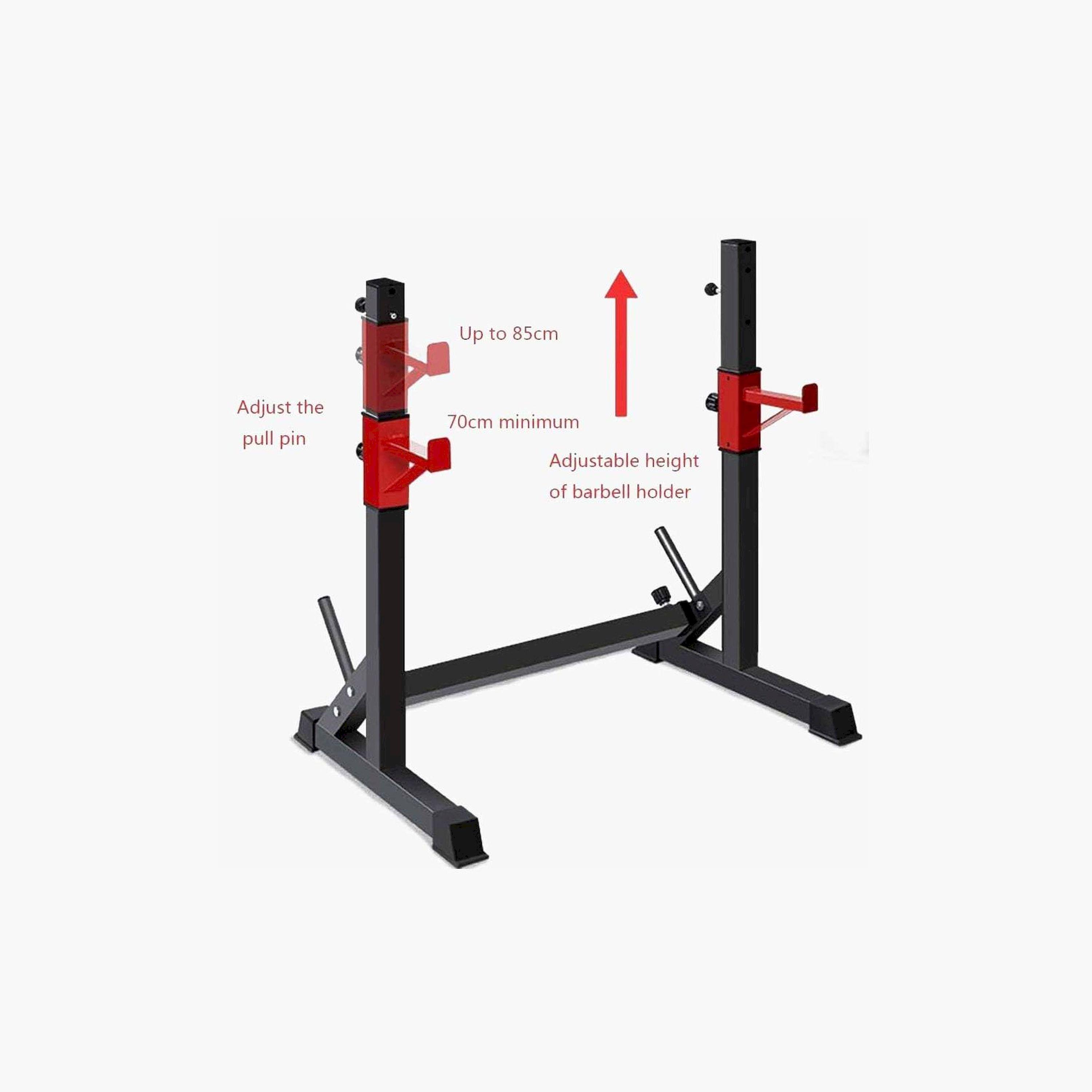X MAXSTRENGTH - Adjustable Squat Rack & Bench Press Stand-sports-gear-gym-image-3