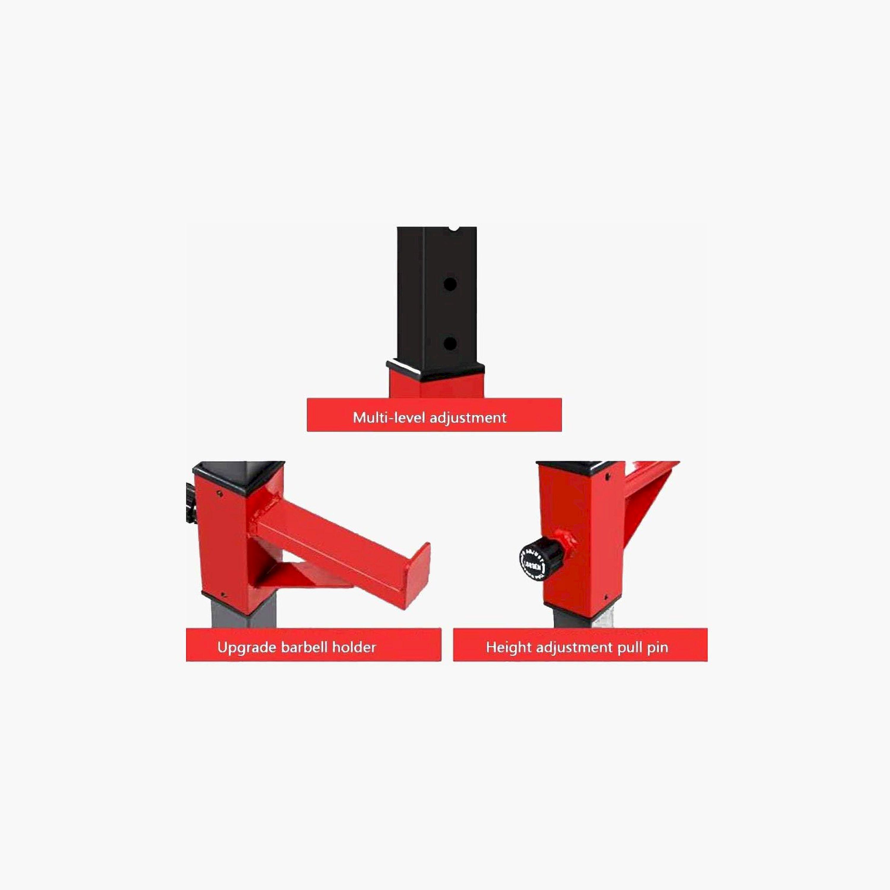 X MAXSTRENGTH - Adjustable Squat Rack & Bench Press Stand-sports-gear-gym-image-4