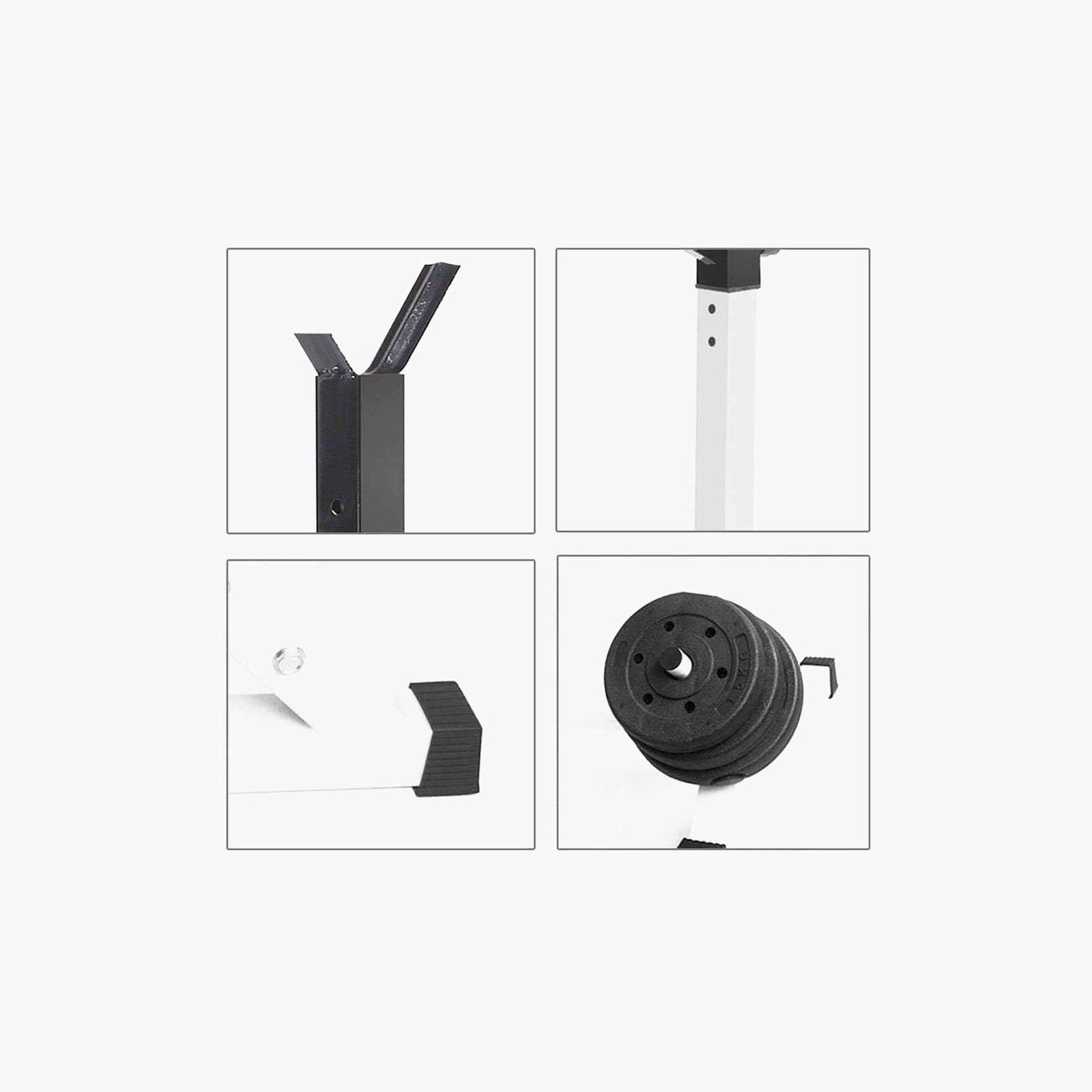 X MAXSTRENGTH - Adjustable Squat Rack & Bench Press Stand-sports-gear-gym-image-5