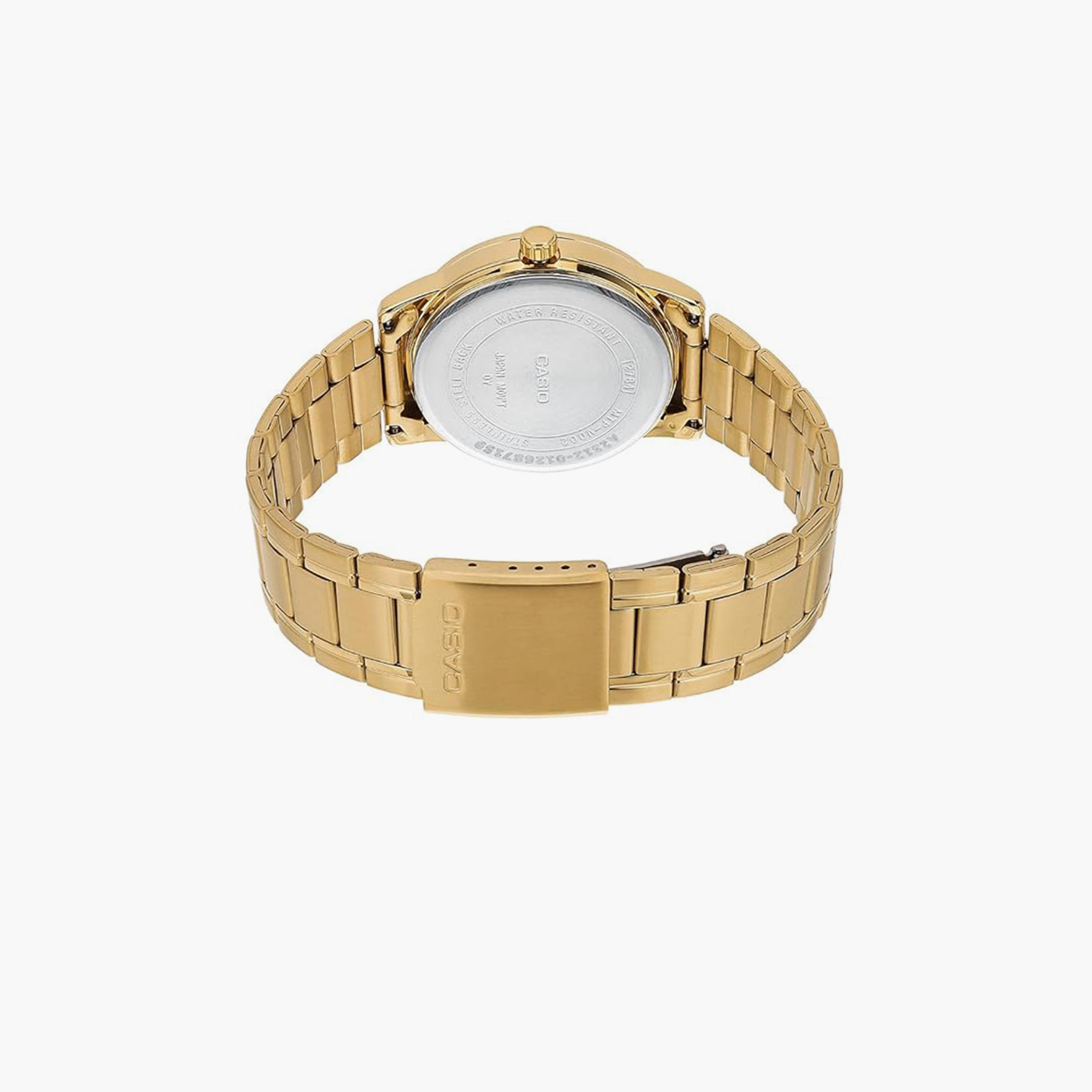 كاسيو- ساعة للرجال تناظرية  سوار ستانلس ستيل ذهبي 45 مم أنالوج | MTP-V002G-7B2UDF-men-watchesandjewellery-watches-image-3