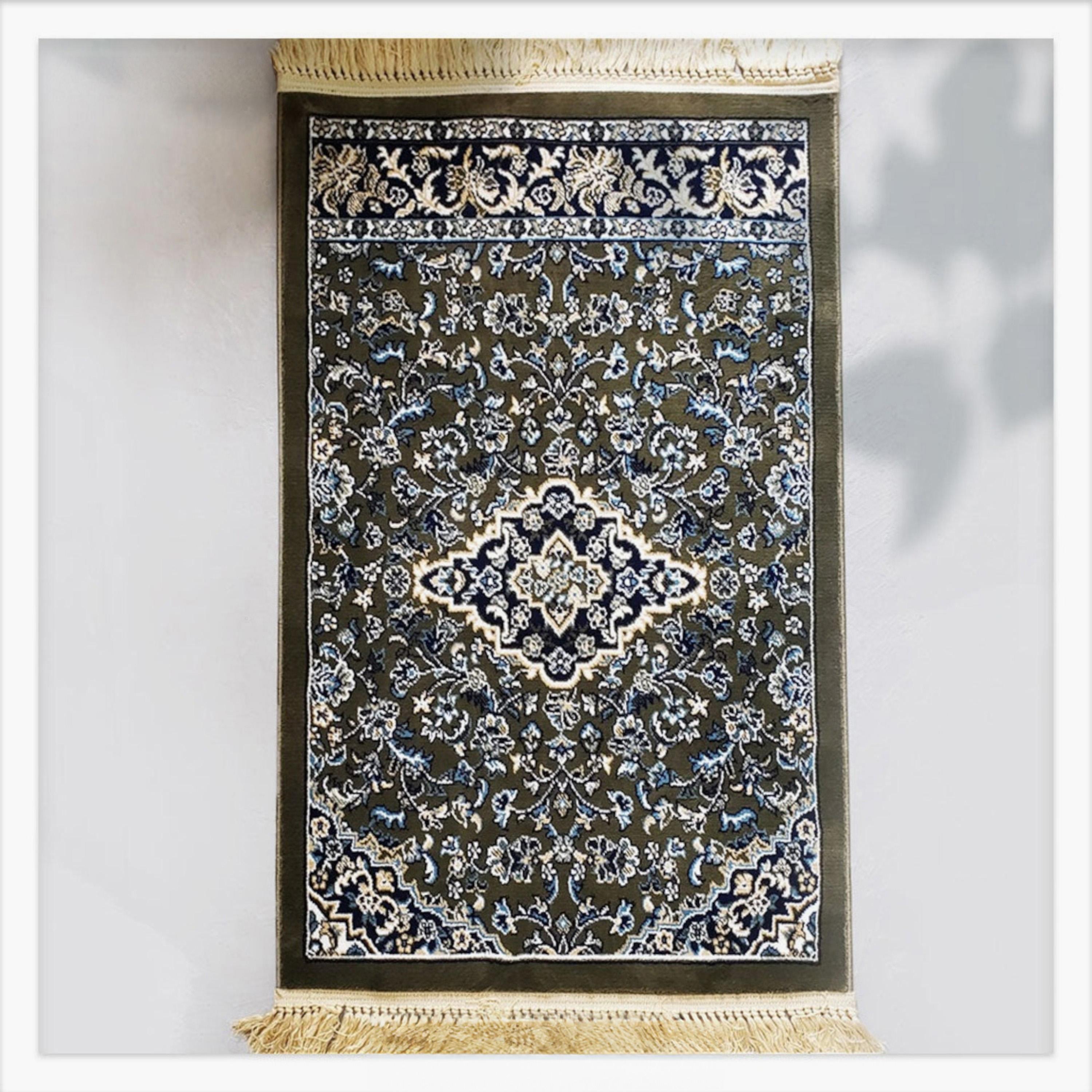 Al Rawdah Printed Prayer Mat - 110x70 cm-household-rugsandcarpets-prayermats-image-1
