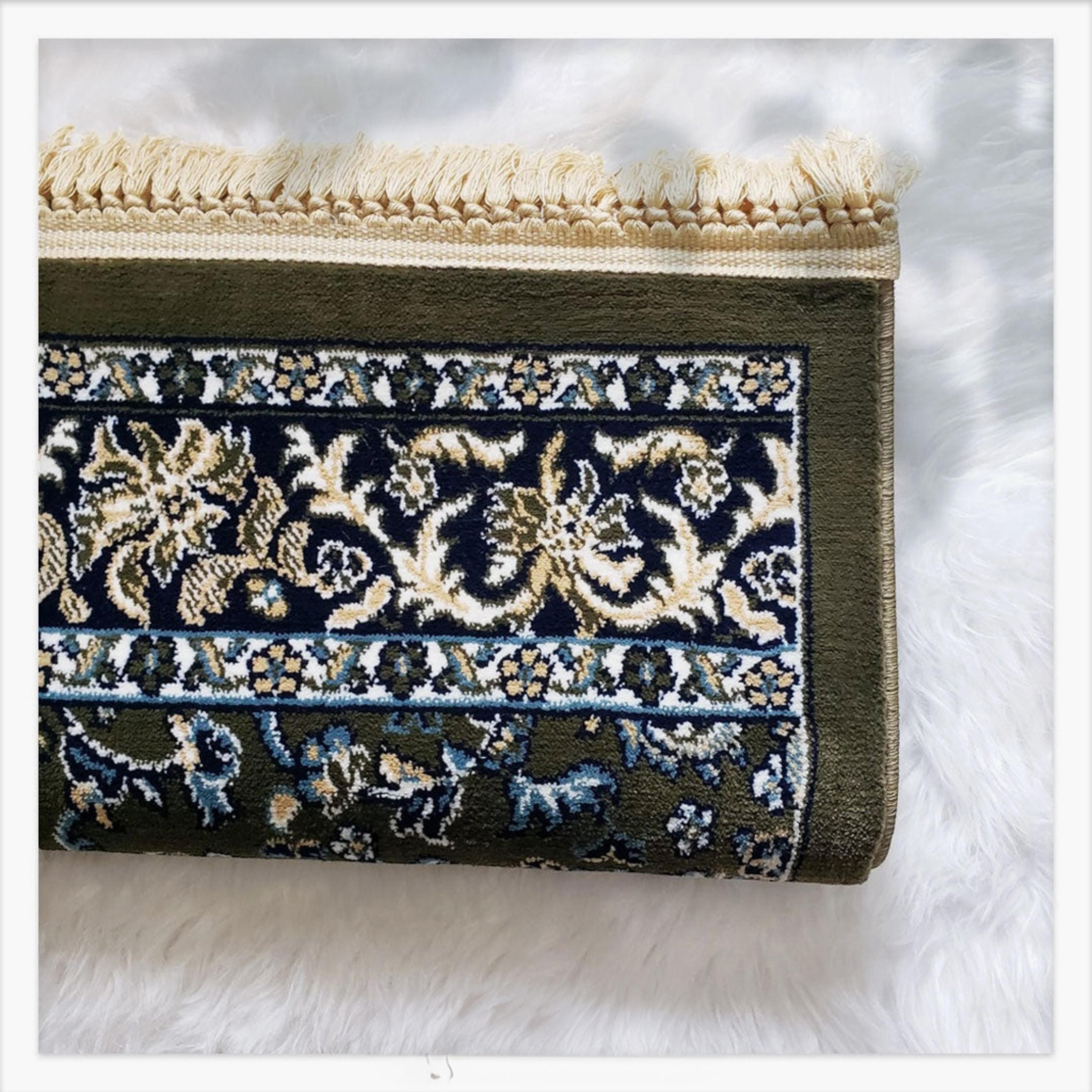 Al Rawdah Printed Prayer Mat - 110x70 cm-household-rugsandcarpets-prayermats-image-2