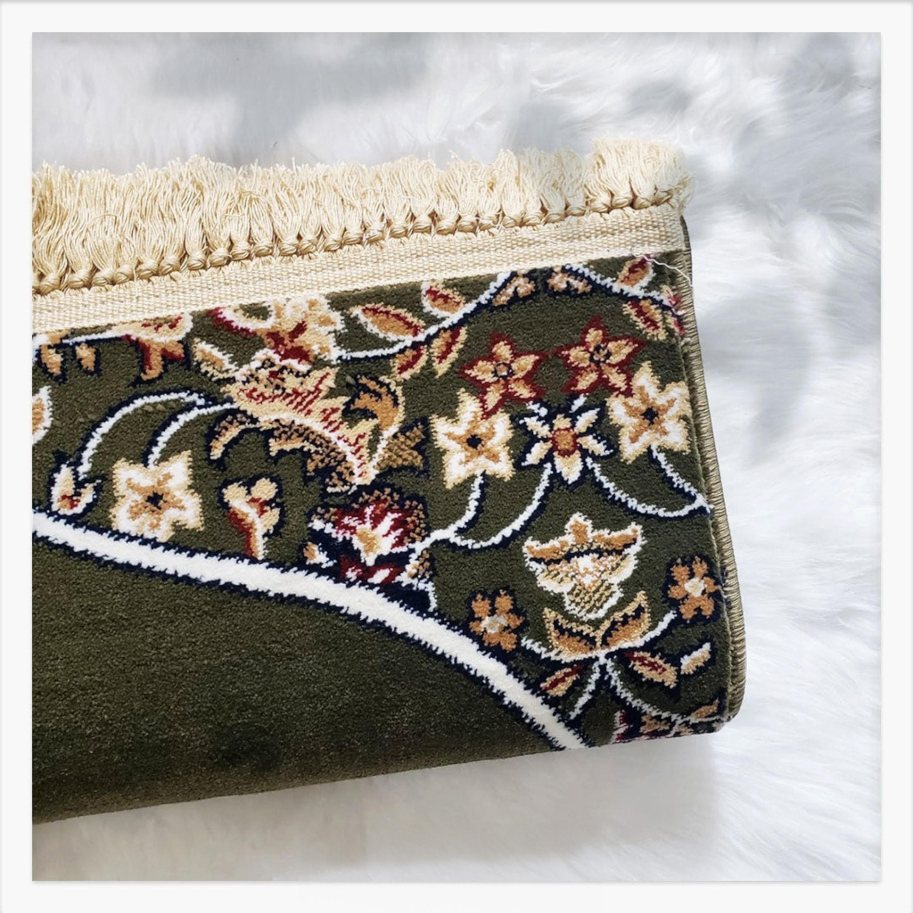 Printed Prayer Mat with Tassels - 110x70 cm-household-rugsandcarpets-prayermats-image-2