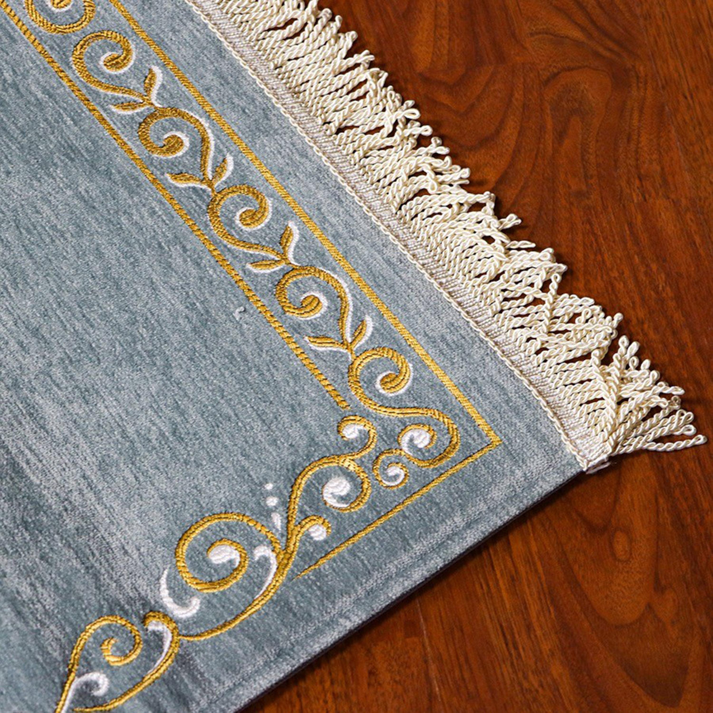 Salam Embroidered Prayer Mat - 110x70 cm-household-rugsandcarpets-prayermats-image-2