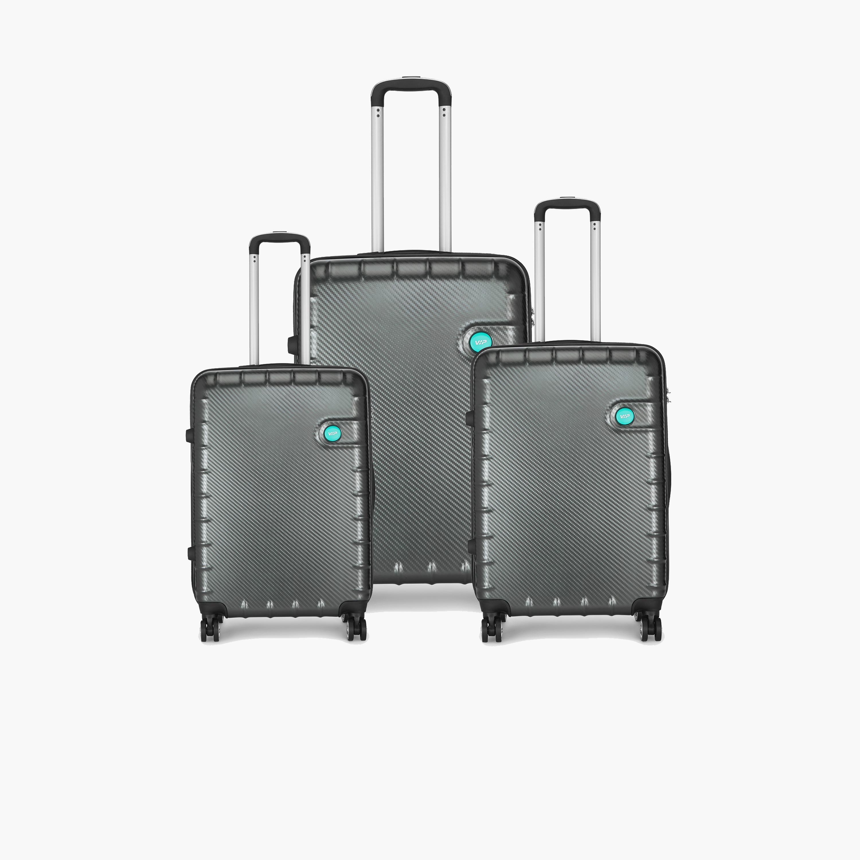 VIP Lisbon Set Of 3 Polycarbonate with ABS Hard Sided 4-Wheeler Spinner Trolley Bag with Combination Lock-travel-luggagesandbags-luggage-image-1