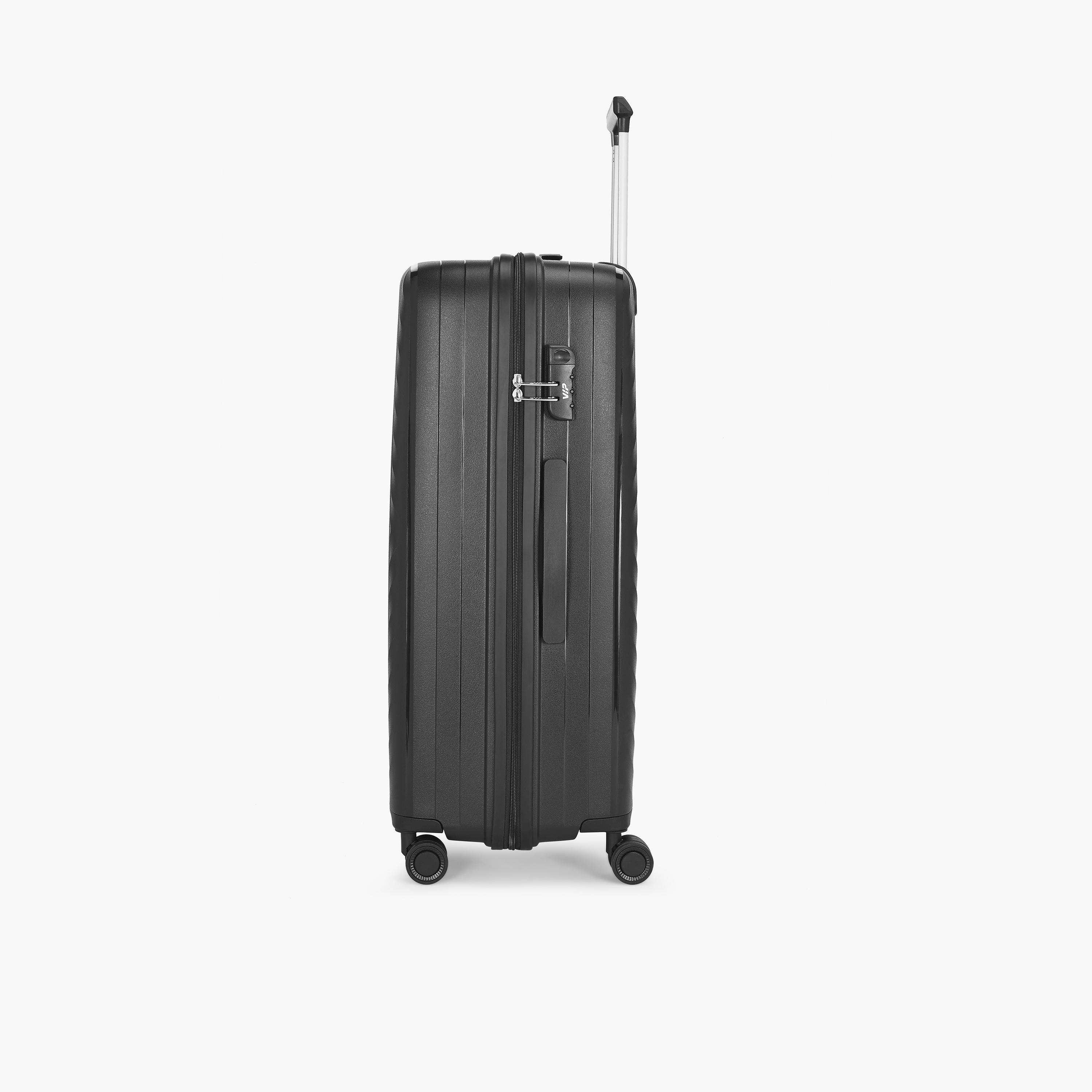 VIP Quad Set Of 3 Polypropylene Hard Sided 4-Wheeler Spinner Trolley Bag with TSA Lock-travel-luggagesandbags-luggage-image-9