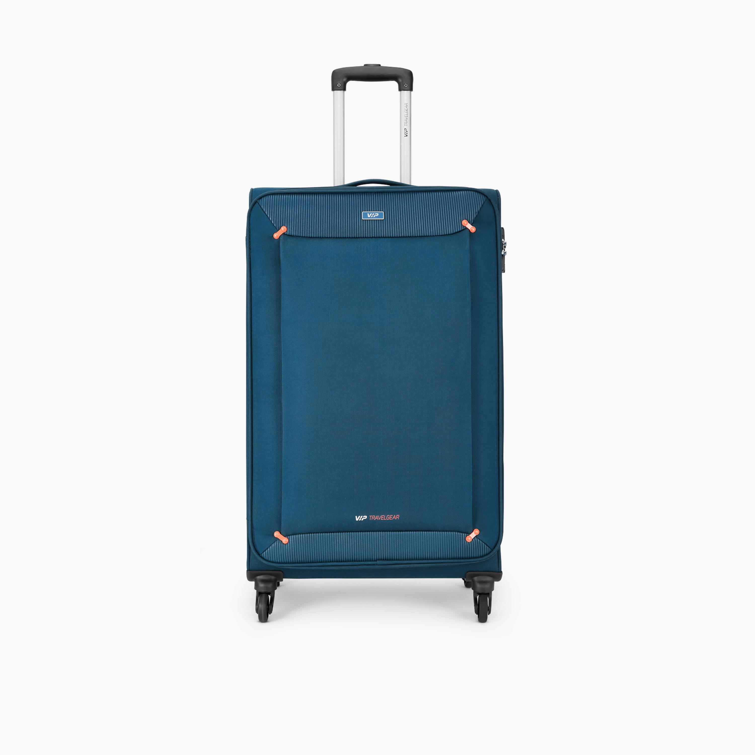 VIP Staple Plus Set Of 3 Nylon Soft Sided 4-Wheeler Spinner Trolley Bag with Combination Lock-travel-luggagesandbags-luggage-image-5