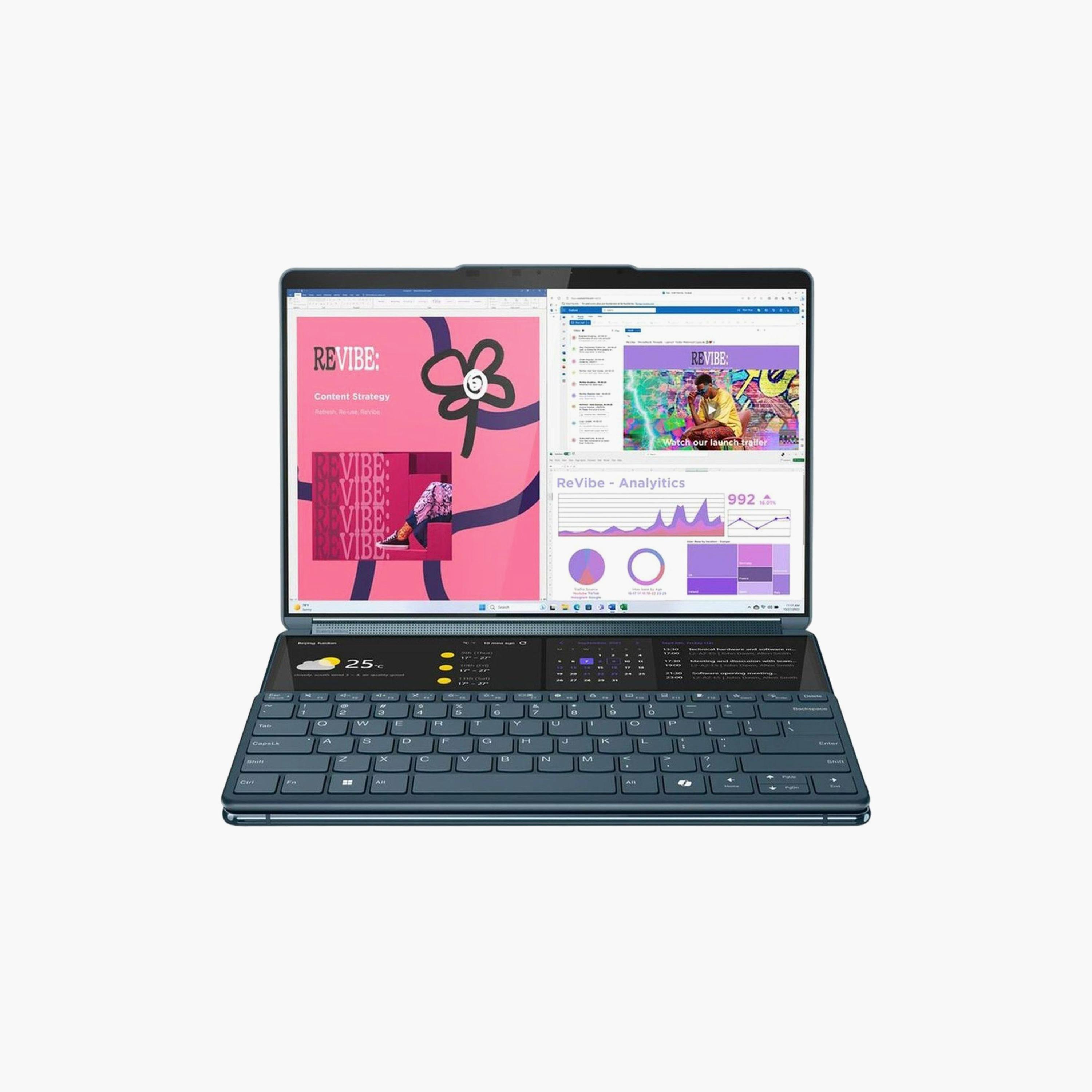 لينوفو يوجا بوك 9 13.3" أوليد (2024) ألترا 7-155U، 16 جيجا رام، 1 تيرا SSD، رسومات إنتل، ويندوز 11-electronics-laptops-image-1
