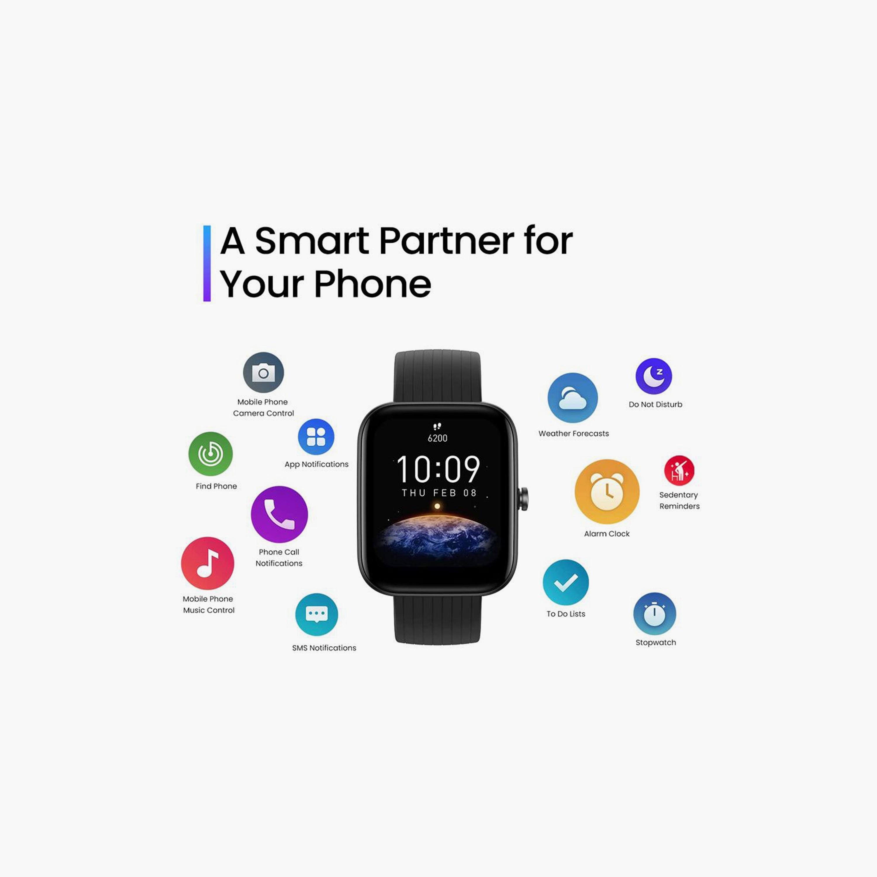 Amazfit Smart Watch Bip 3 Pro - Black-electronics-smartwatches-image-5