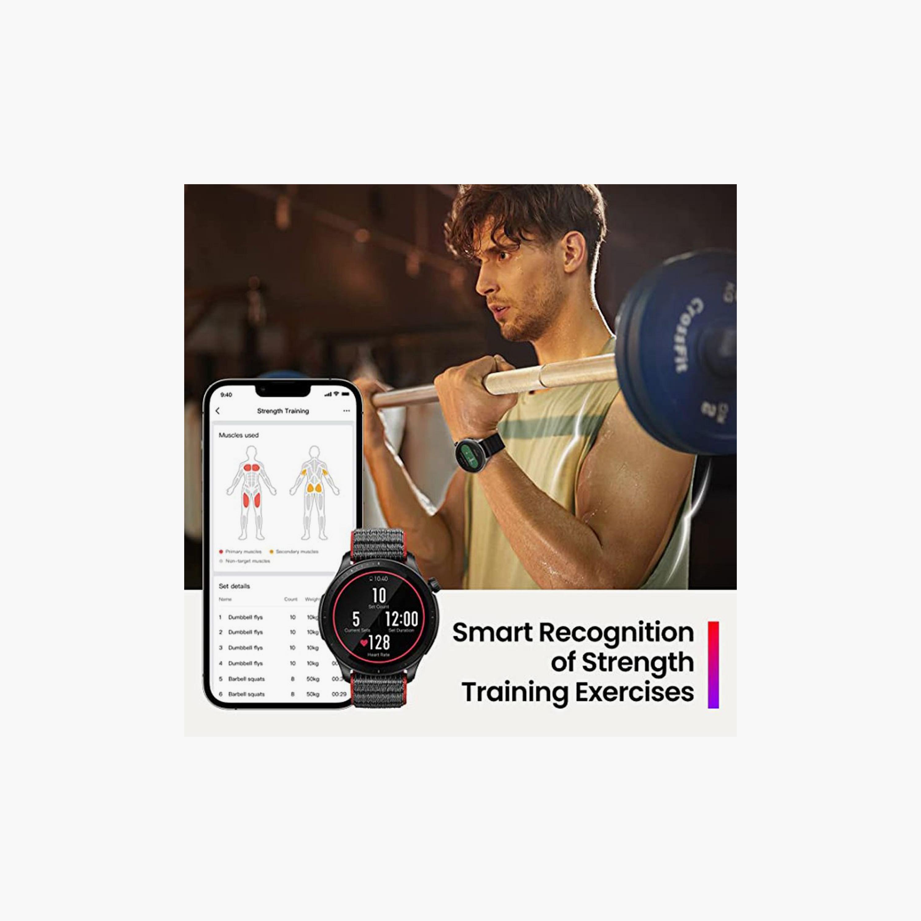 Amazfit Smart Watch GTR 4 - Racetrack Grey-electronics-smartwatches-image-3