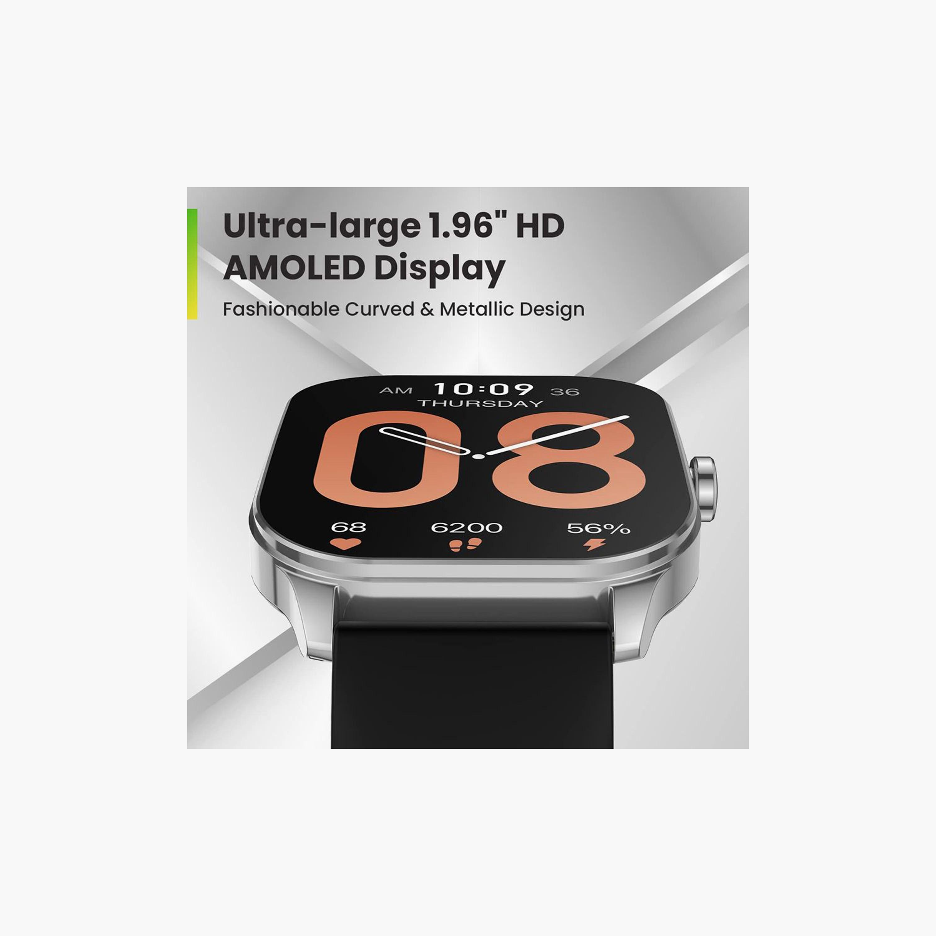 Amazfit Smart Watch Pop 3S - Silver-electronics-smartwatches-image-2