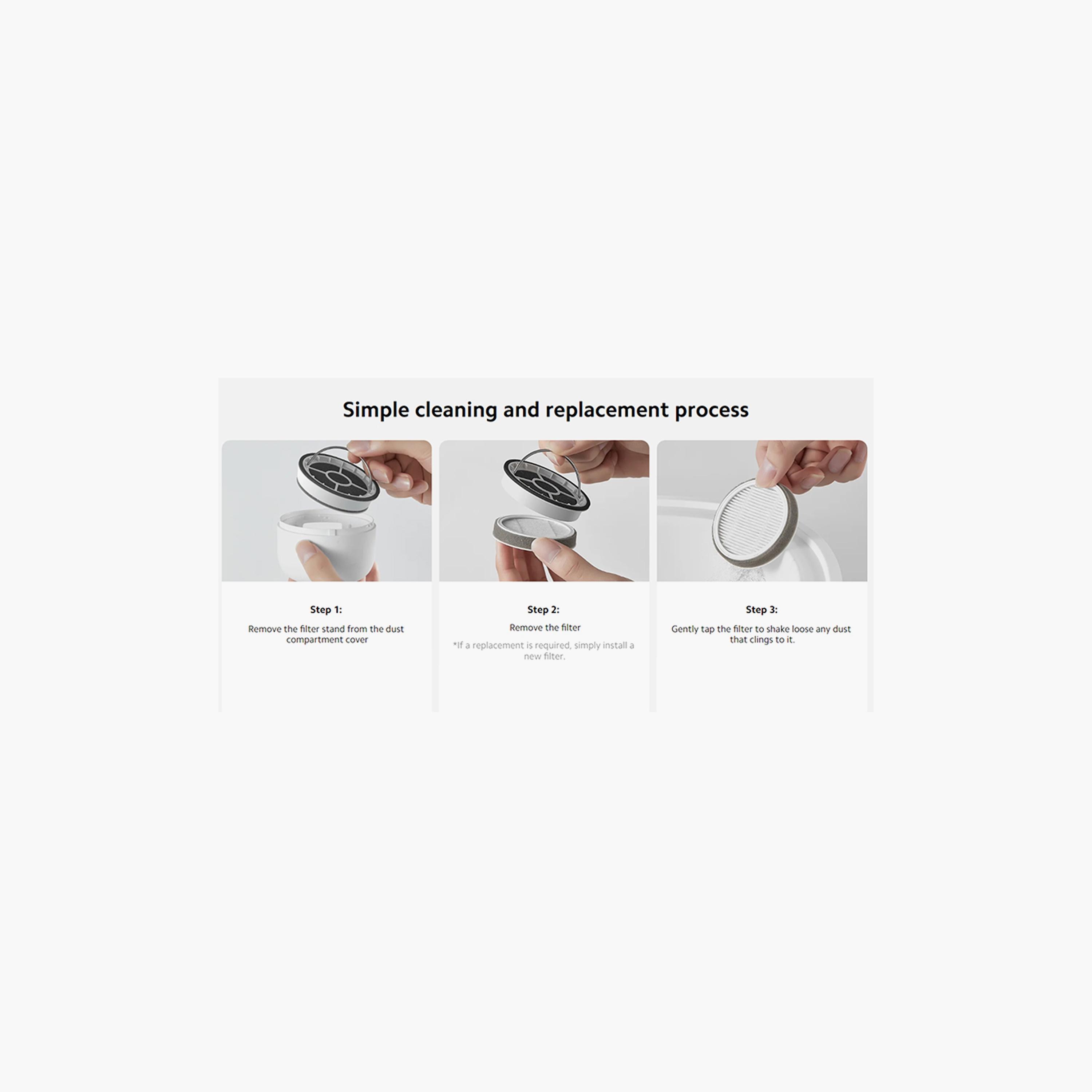 Xiaomi Dust Mite Vacuum Cleaner Pro Filter 2-Pack - White | BHR8935GL-household-appliances-homeappliances-vacuumcleaners-image-4