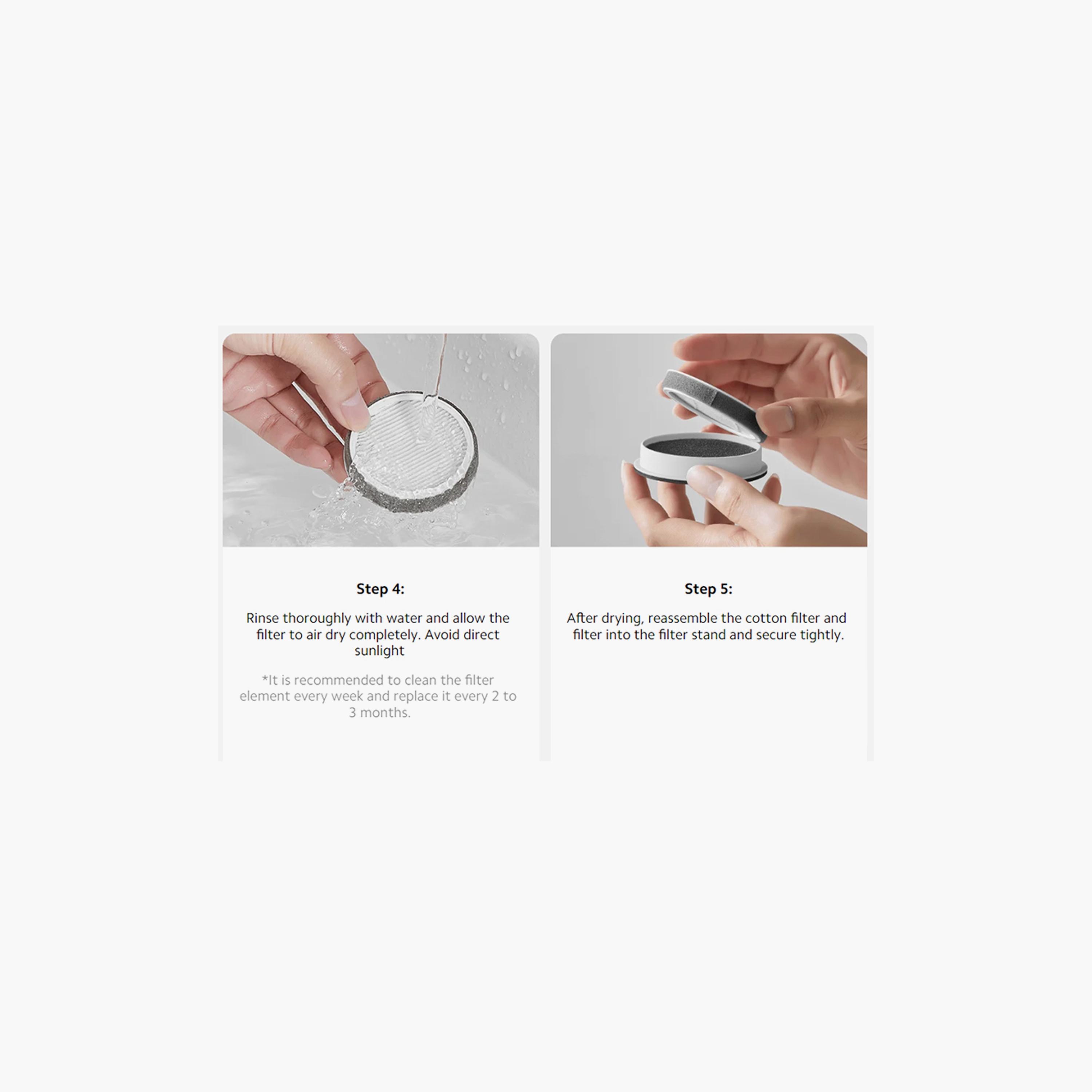 Xiaomi Dust Mite Vacuum Cleaner Pro Filter 2-Pack - White | BHR8935GL-household-appliances-homeappliances-vacuumcleaners-image-5