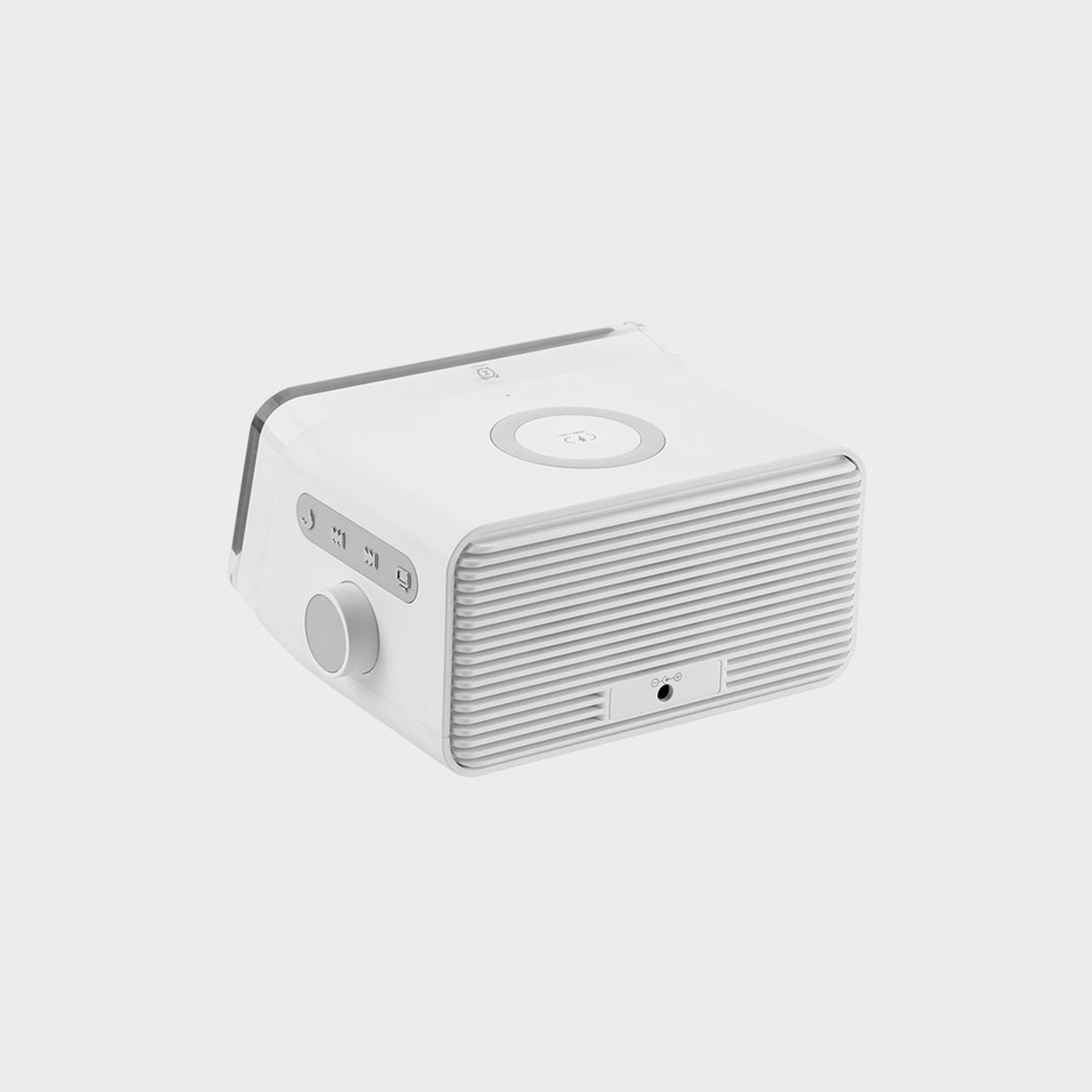 Momax 4-in-1 Alarm Clock with Wireless Charging, Bluetooth Speaker, LED Display - White | QC2UKW-electronics-speakers-image-3