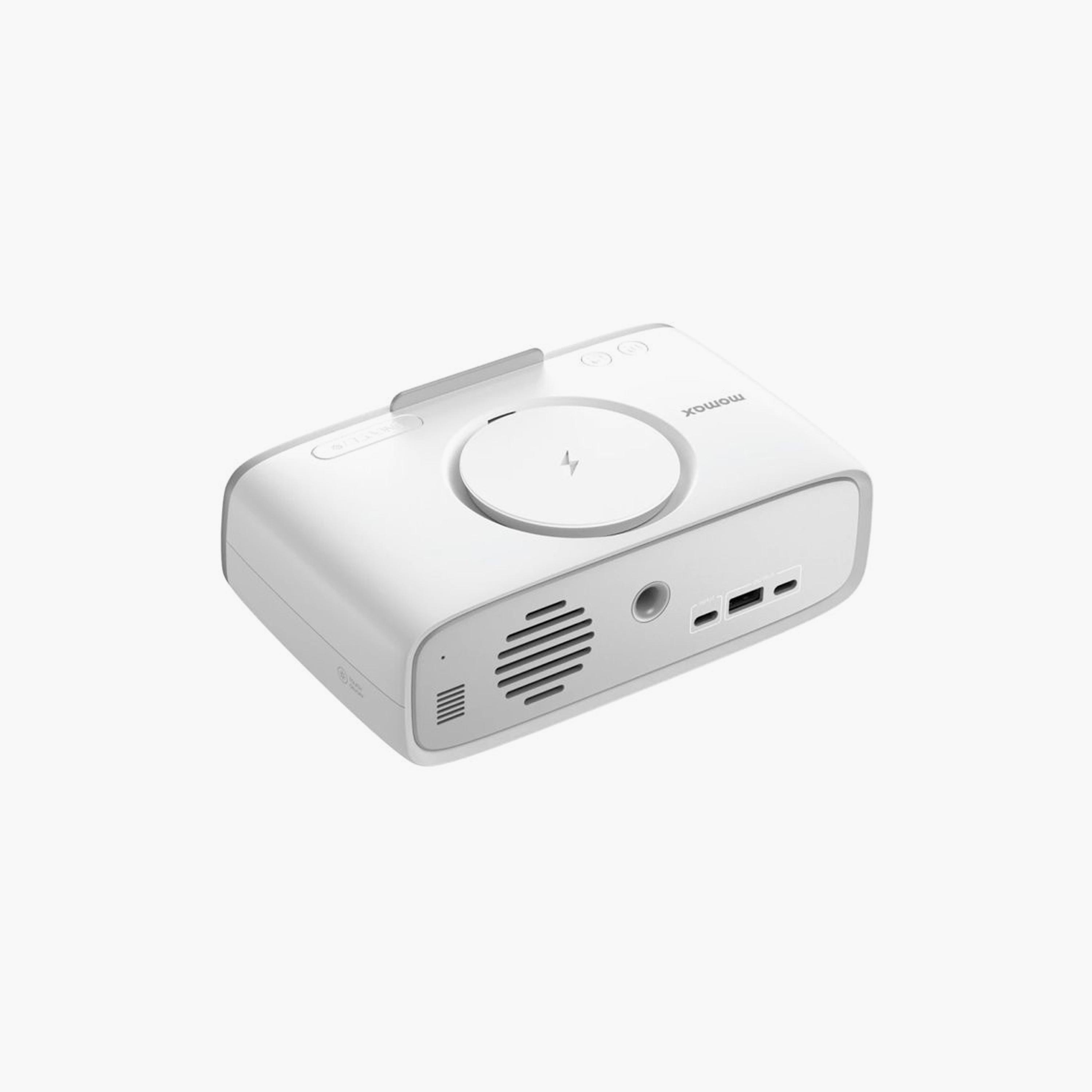 Momax Speaker Alarm Clock with Wireless Charging 15W - White | QC5W-electronics-speakers-image-5