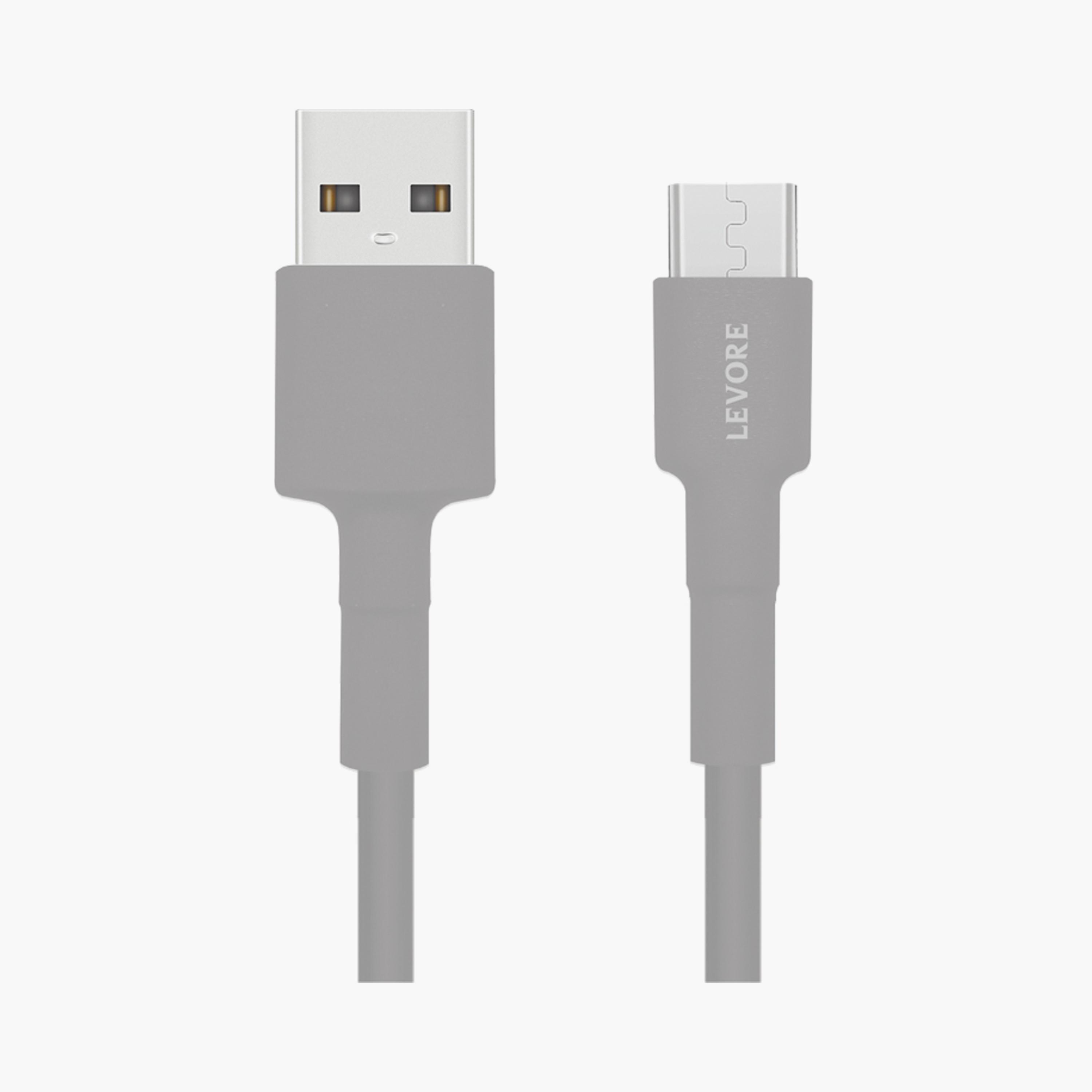 Levore USB-A to Micro USB Cable 1.8M - Grey | LCS212-GY-electronics-portabledevices-image-1