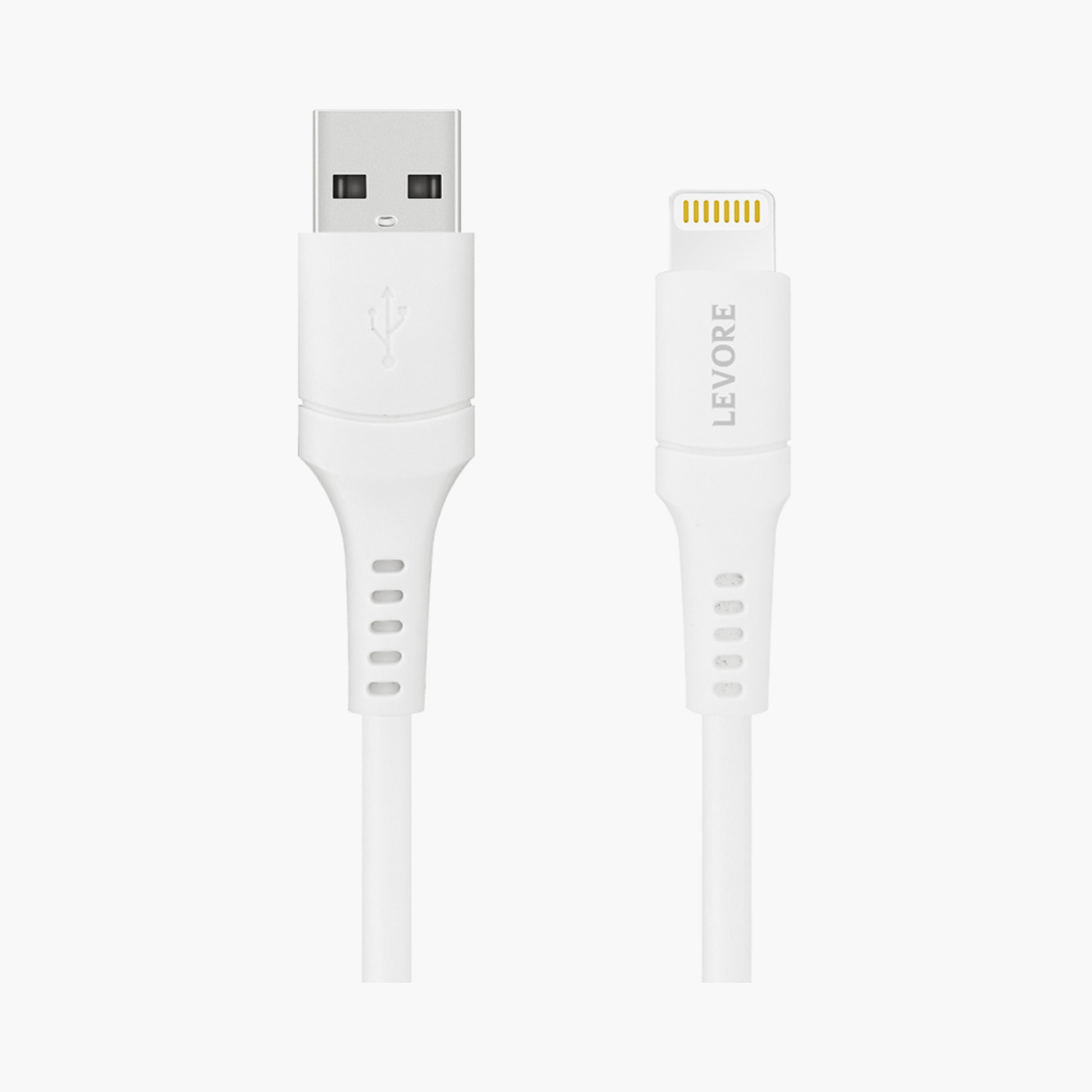 Levore USB to Lightning Cable MFI Certified TPE 1.8m - White | LC1121-WH-electronics-portabledevices-image-1