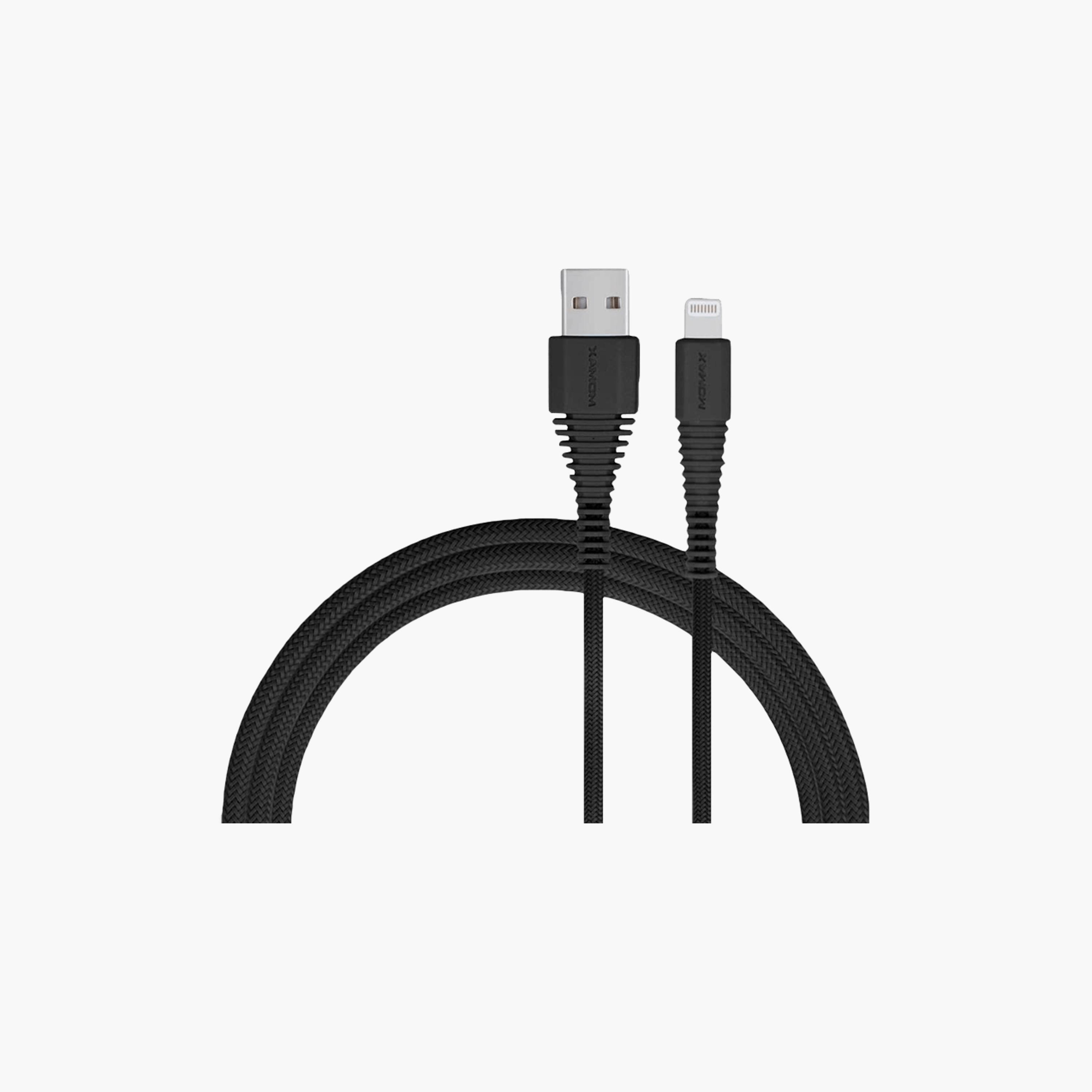Momax Tough link iPhone USB Cable 1.2m - Black | DL8D-electronics-portabledevices-image-1