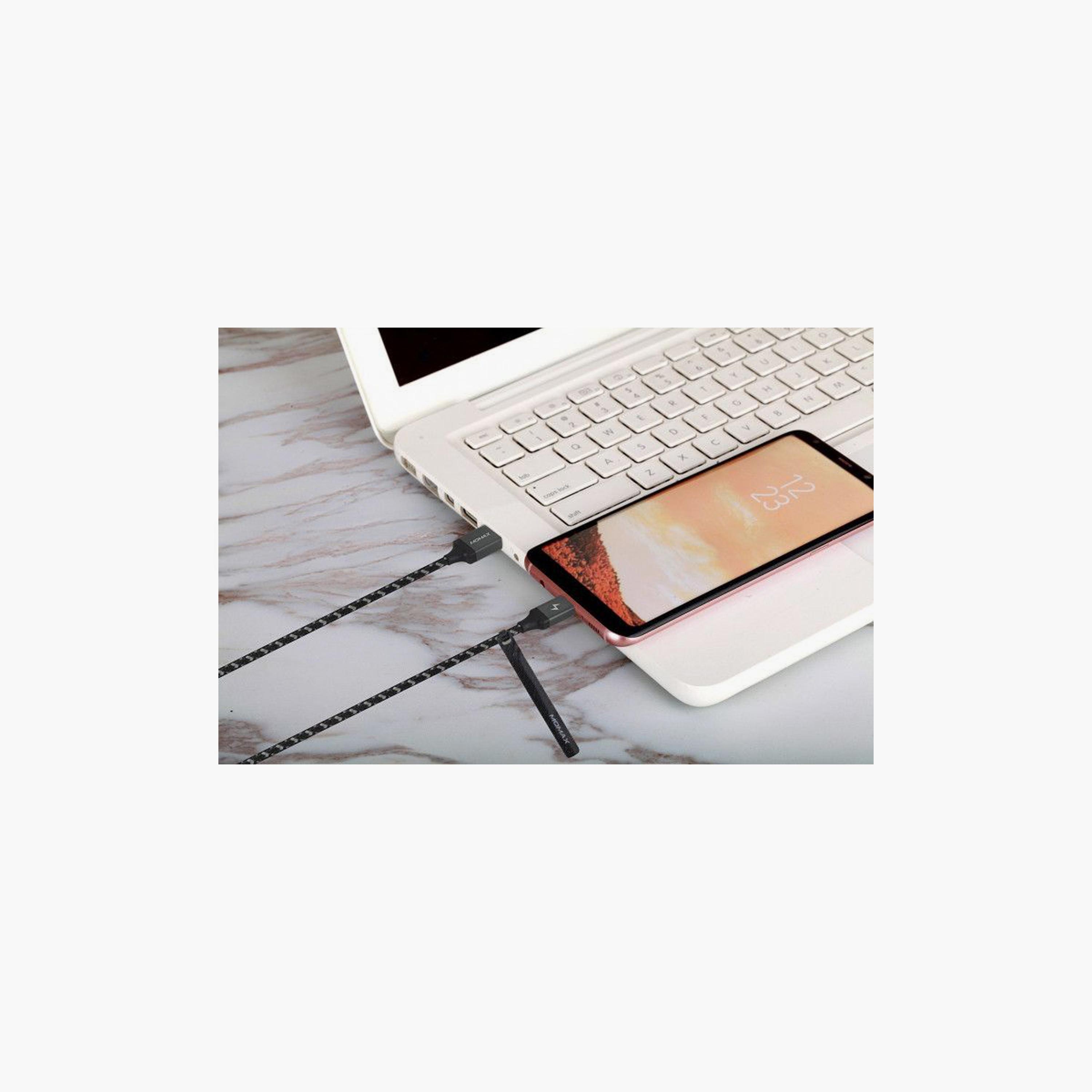 Momax ZERO Type-C To USB Cable 1m - Black | DTA11D-electronics-portabledevices-image-2