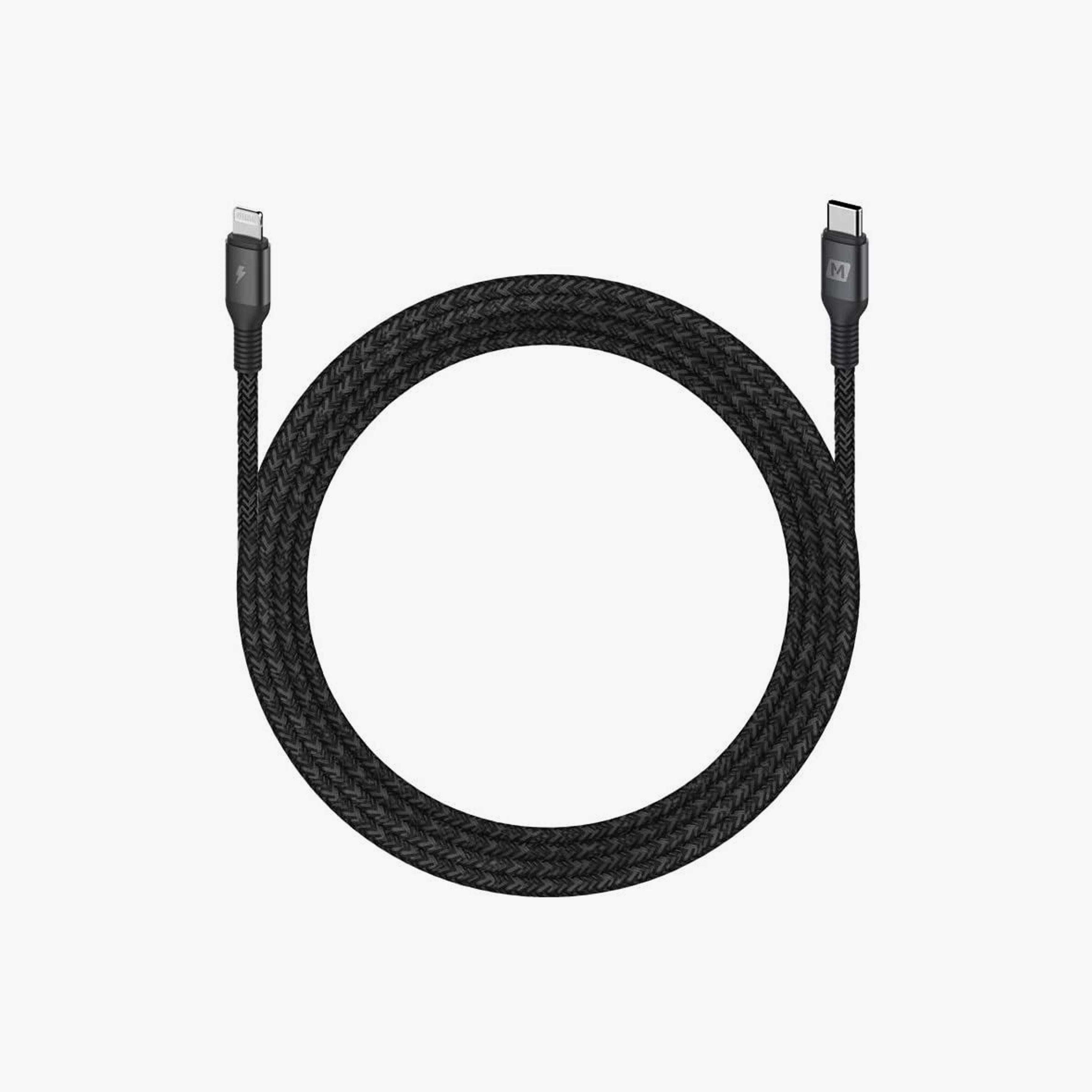 Momax Cable Elite Type-C to iPhone Fabric 1.2m - Black | DL31D-electronics-portabledevices-image-2