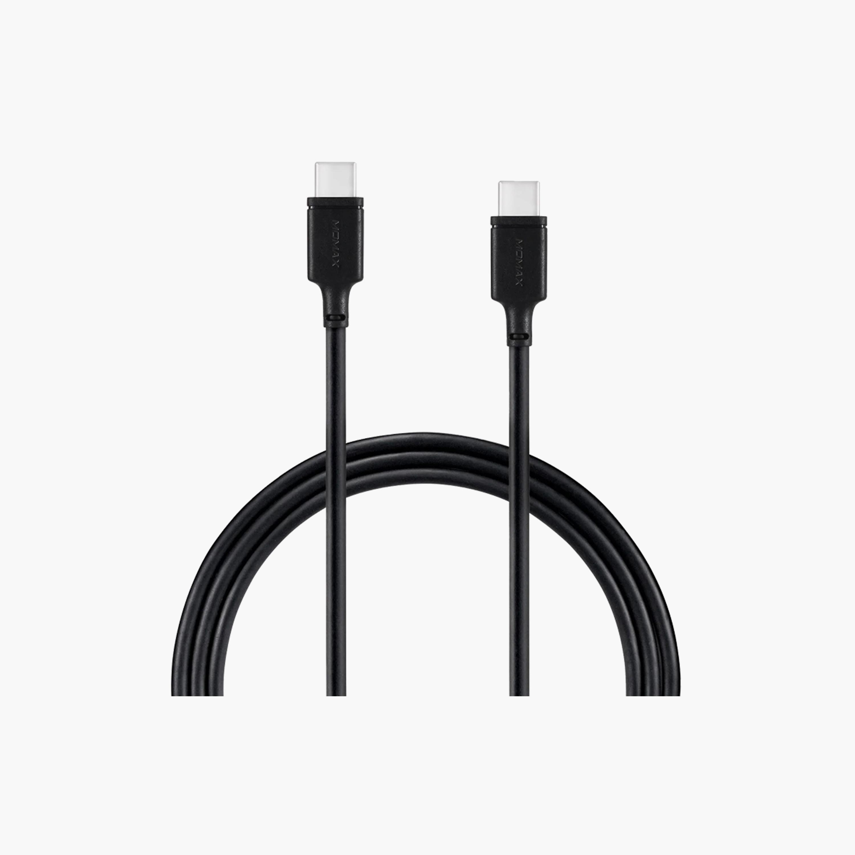 Momax Zero USB-C to USB-C cable supports PD 60W fast charging 1m - Black | DC16D-electronics-portabledevices-image-1