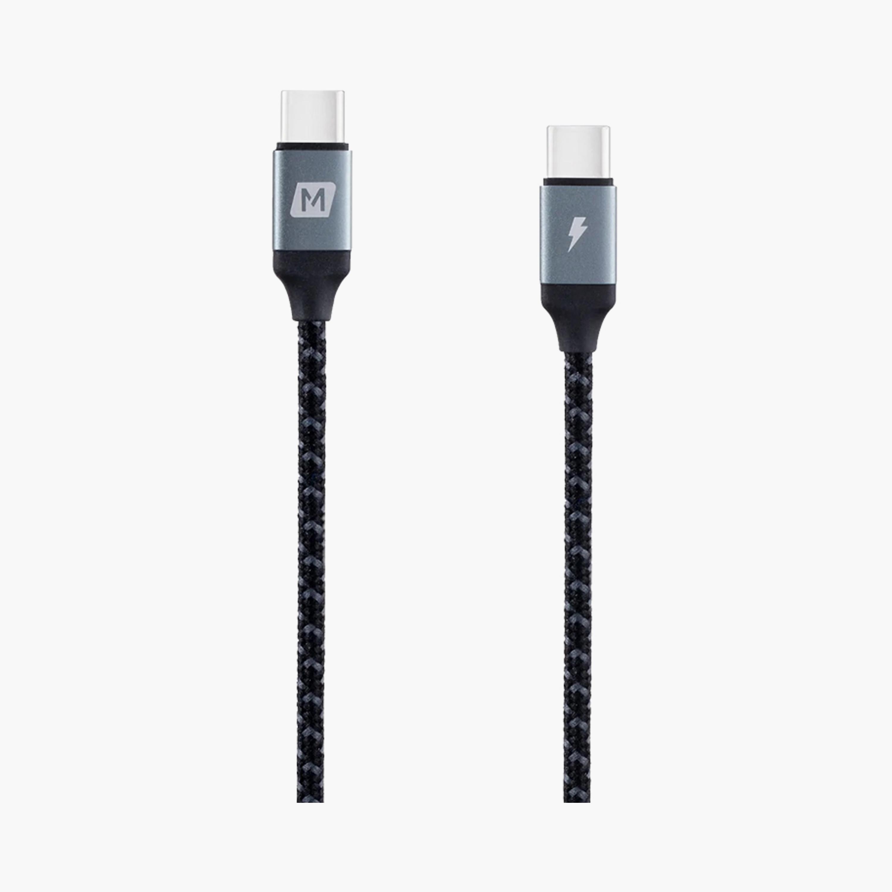 Momax Zero USB-C to USB-C 60W PD Braided Charging Cable 2m Supports 3A Output - Black | DC18E-electronics-portabledevices-image-2