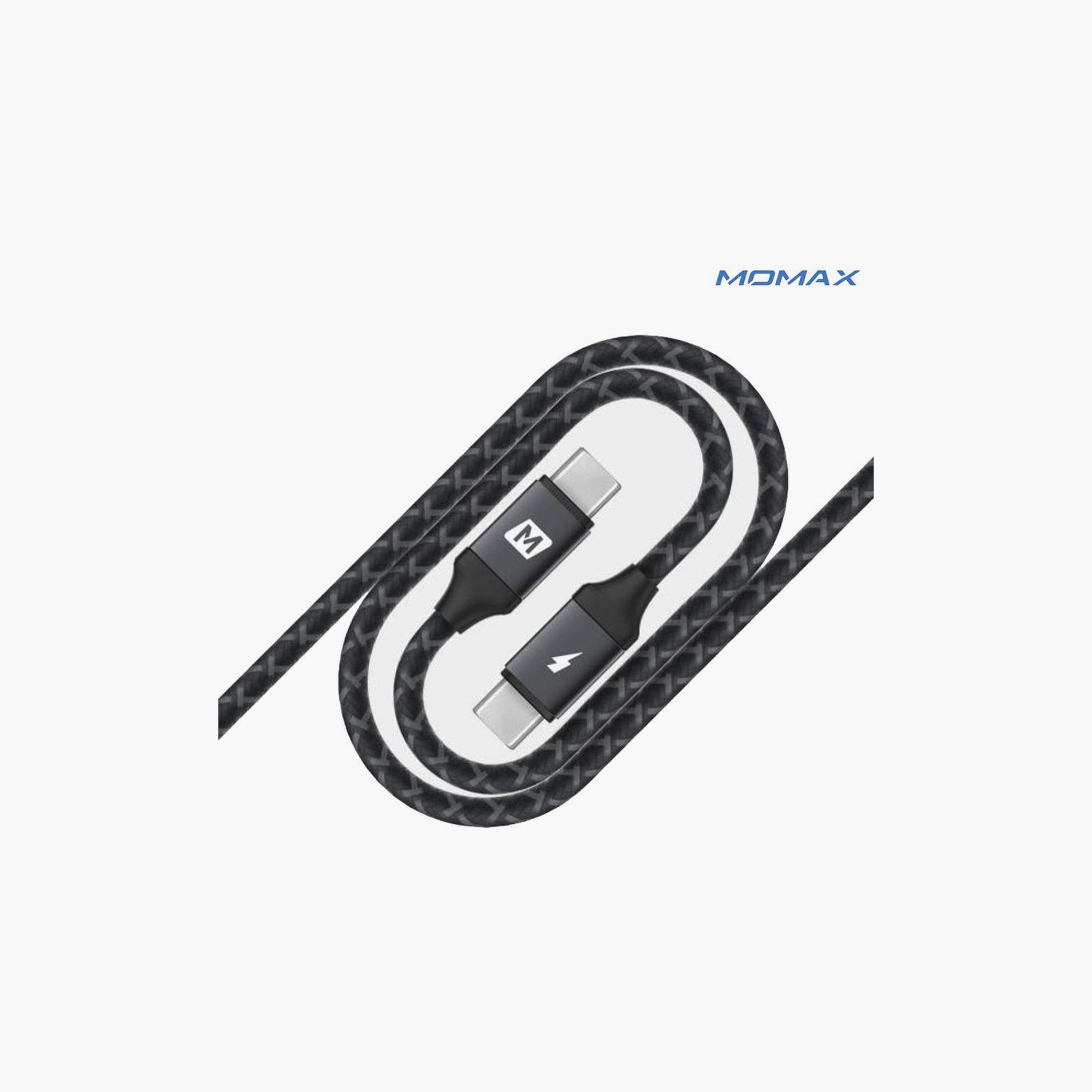 Momax Zero USB-C to USB-C 60W PD Braided Charging Cable 2m Supports 3A Output - Black | DC18E-electronics-portabledevices-image-3