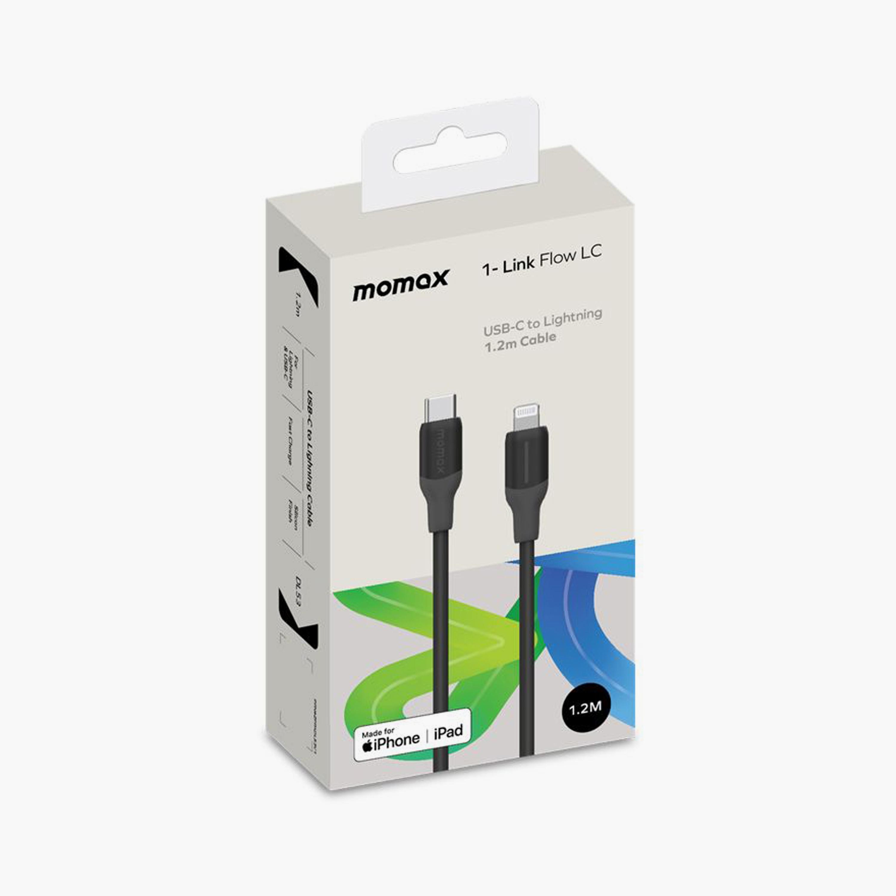 Momax 1-Link Flow CL USB-C to Lightning Cable 1.2m - Black | DL53D-electronics-portabledevices-image-4