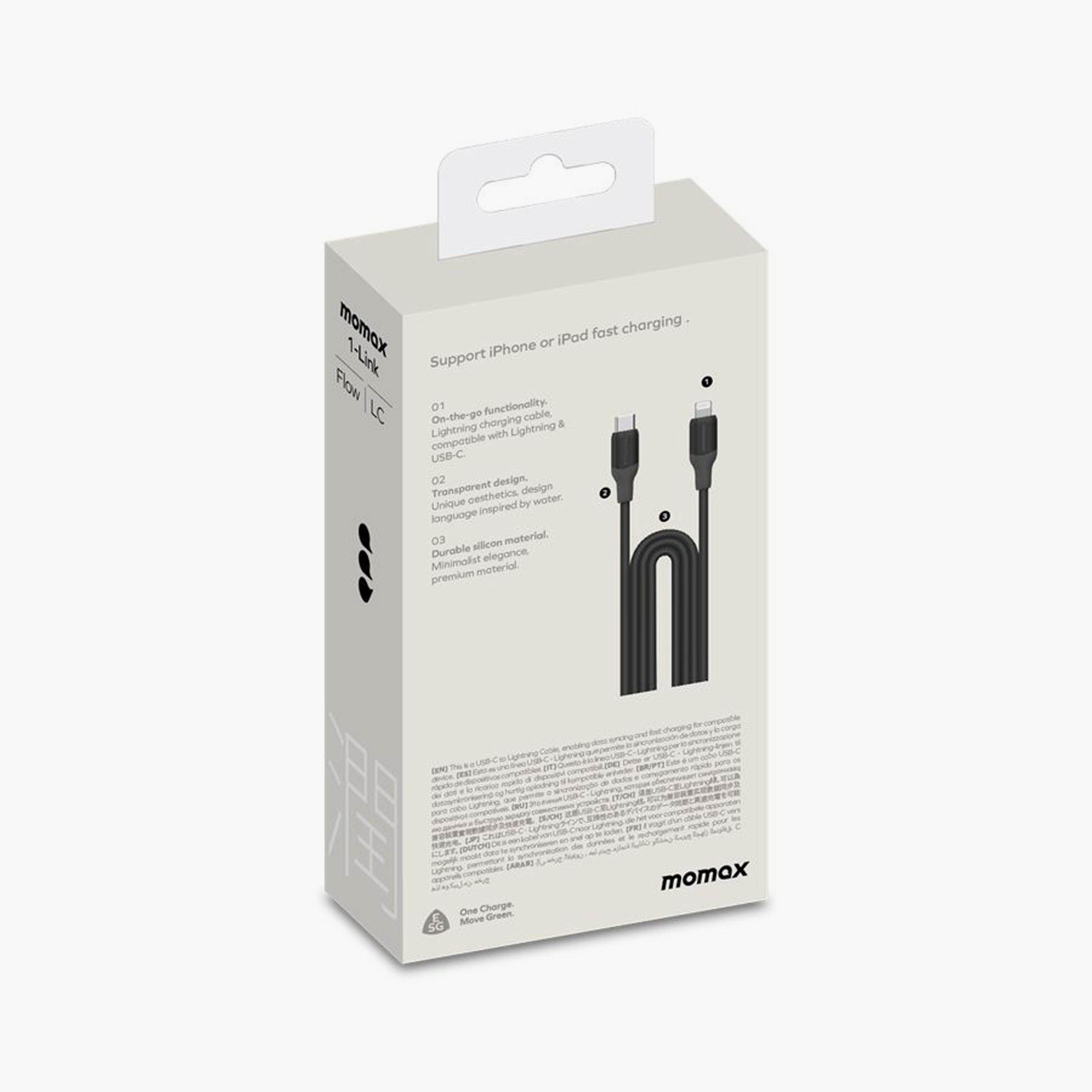Momax 1-Link Flow CL USB-C to Lightning Cable 1.2m - Black | DL53D-electronics-portabledevices-image-5