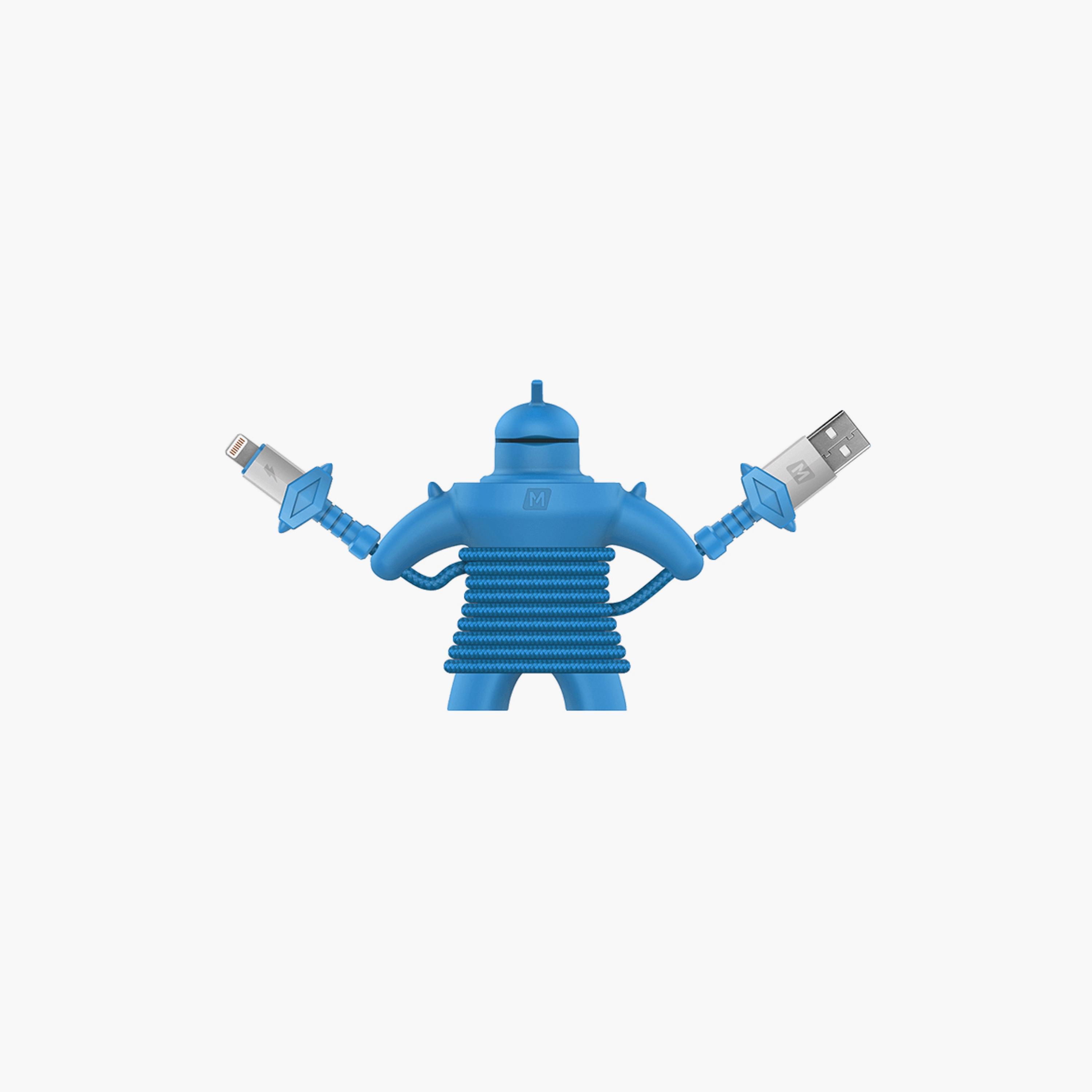 Momax Cable Play Warrior iPhone 1.2m - Blue | DL20B-electronics-portabledevices-image-1