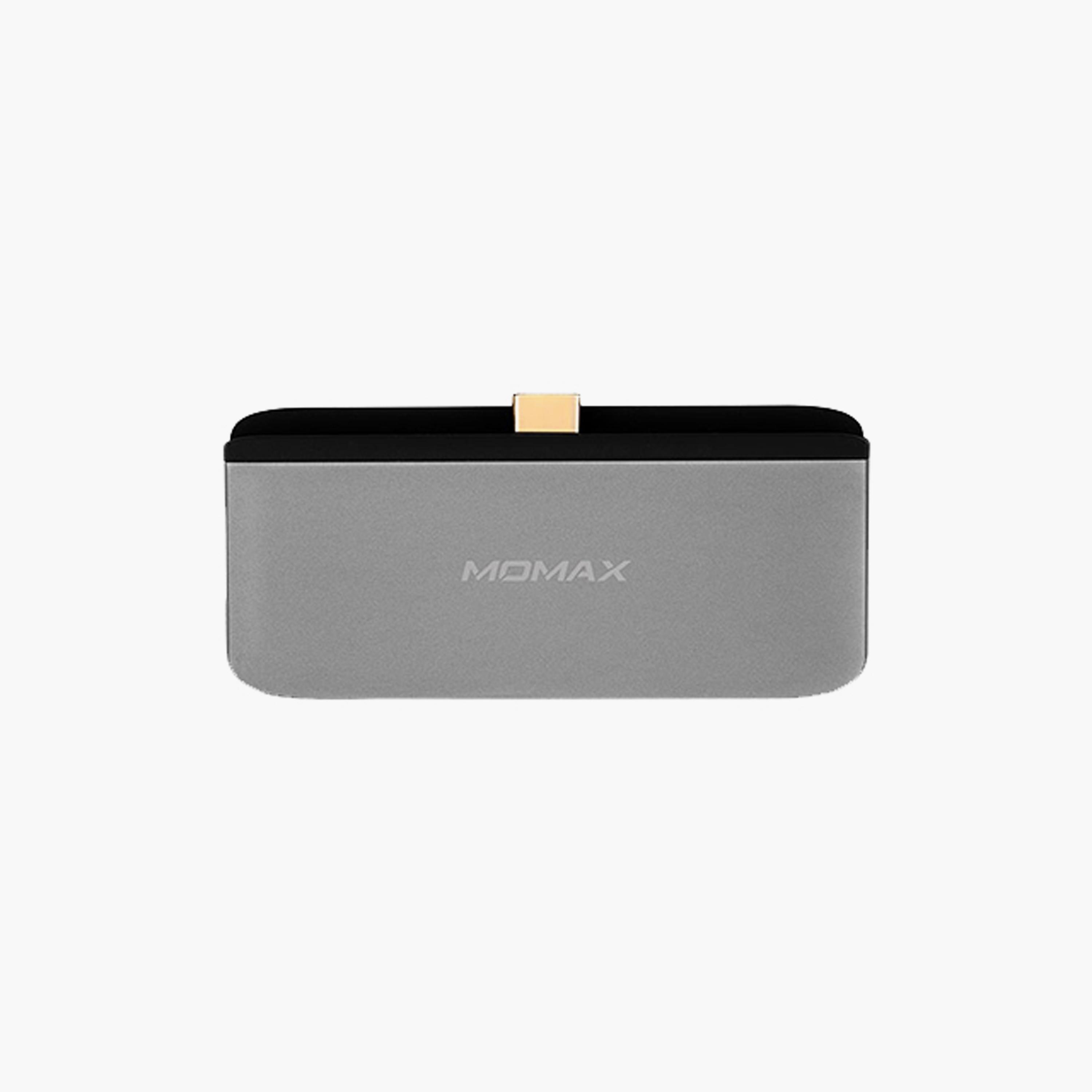 Momax One Link 4 in 1 Type-C Hub (PD, HDMI, USB, AUX Port) - Dark Grey | DH11E-electronics-portabledevices-image-1