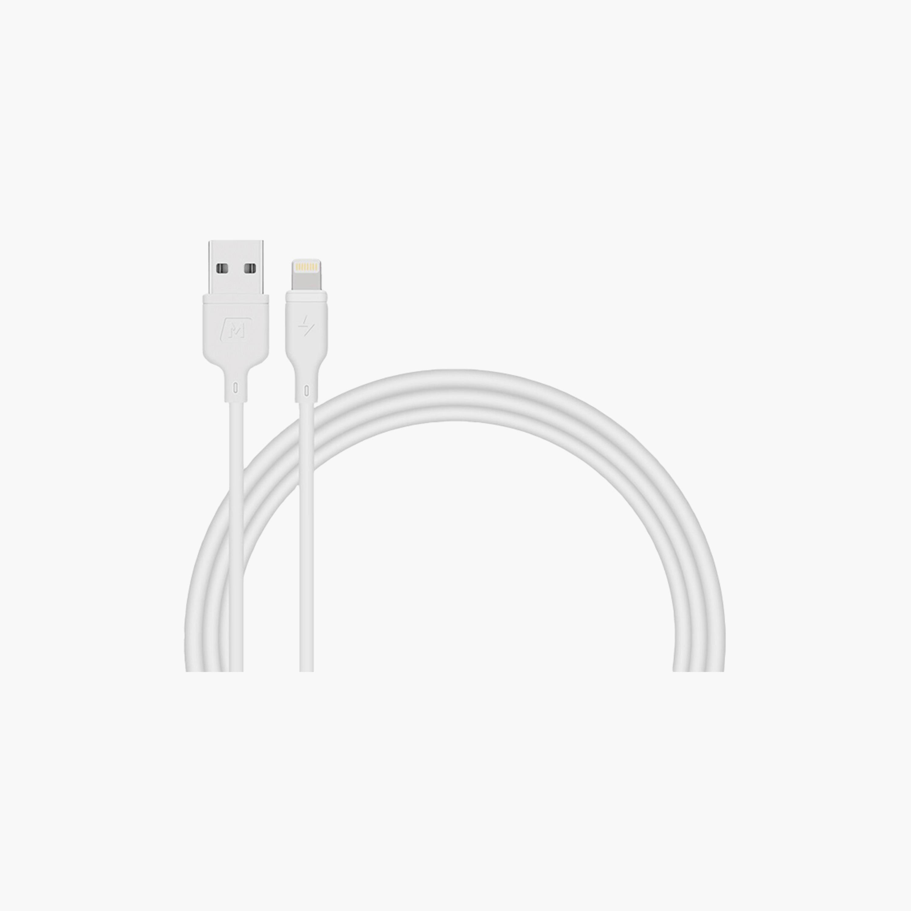Momax ZERO Cable iPhone to USB 1m - White | DL16W-electronics-portabledevices-image-1