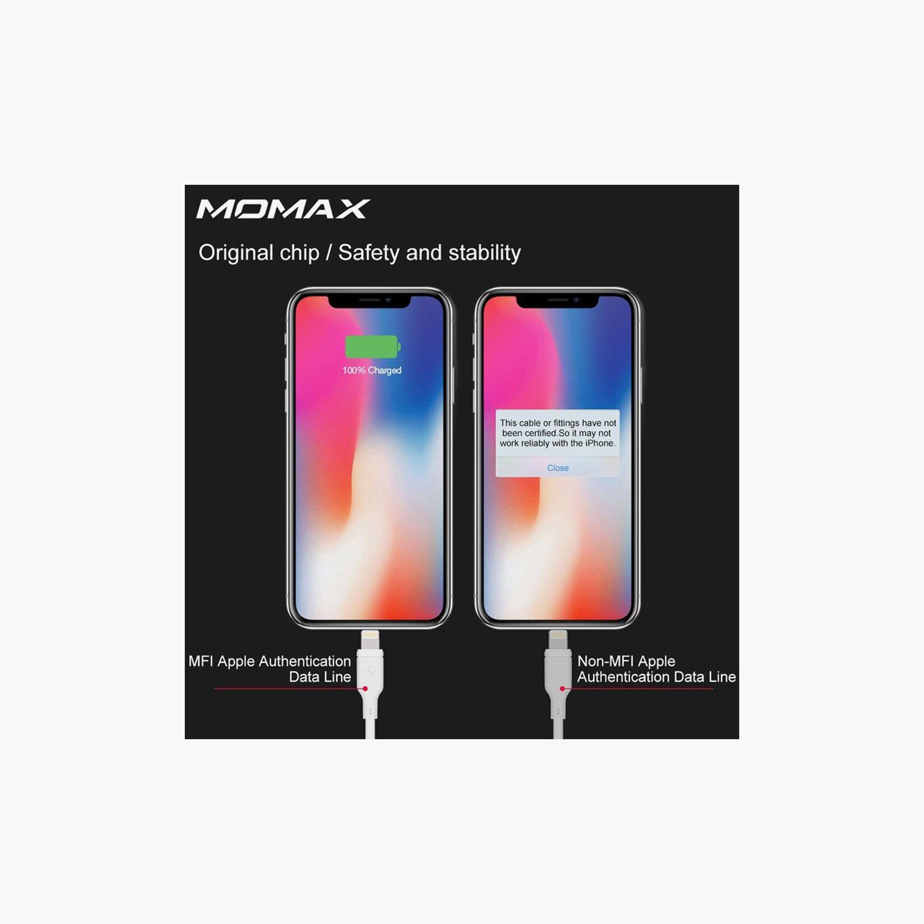 Momax ZERO Cable iPhone to USB 1m - White | DL16W-electronics-portabledevices-image-4
