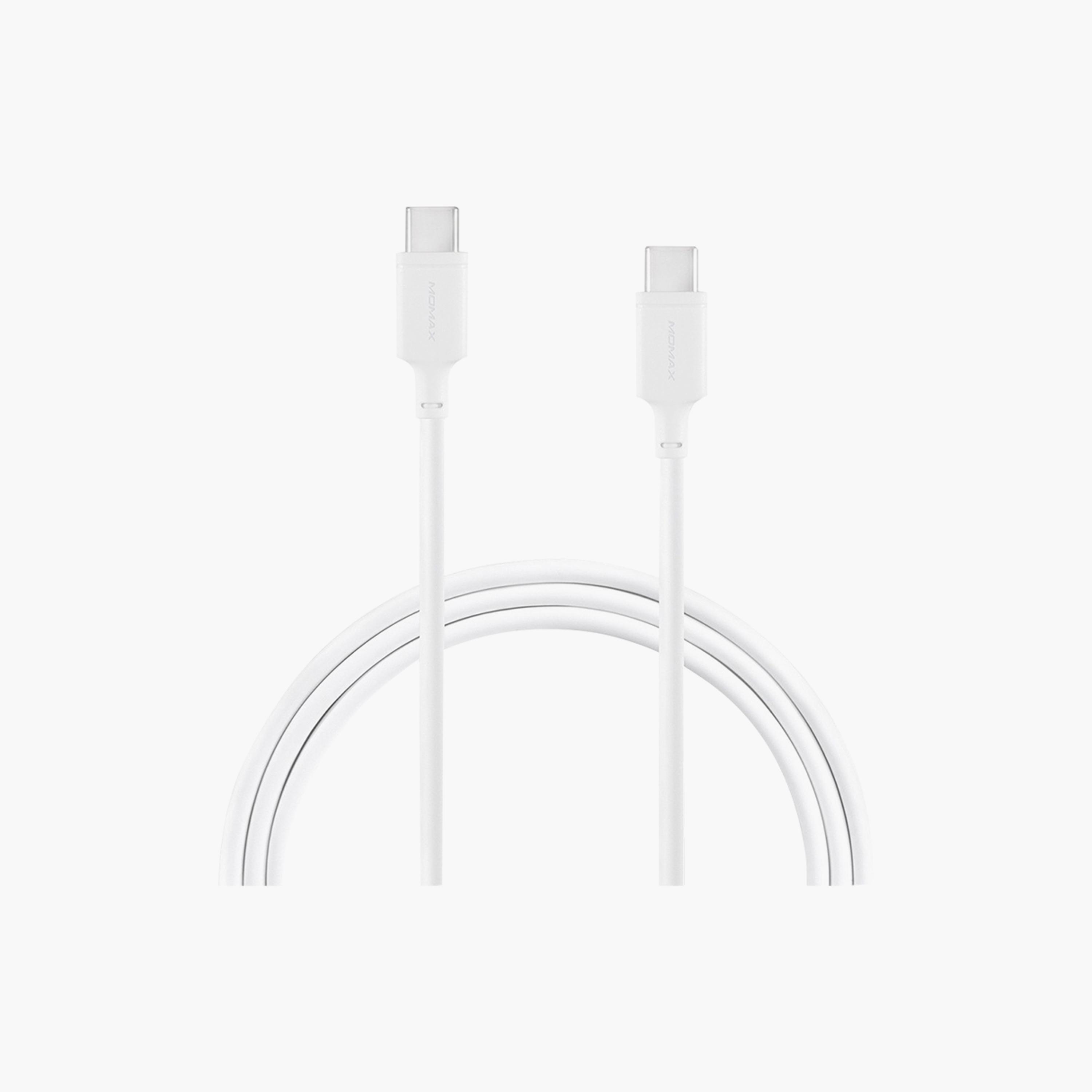 Momax Zero USB-C to USB-C Cable Supports PD 60W Fast Charging 1m - White | DC16W-electronics-portabledevices-image-1