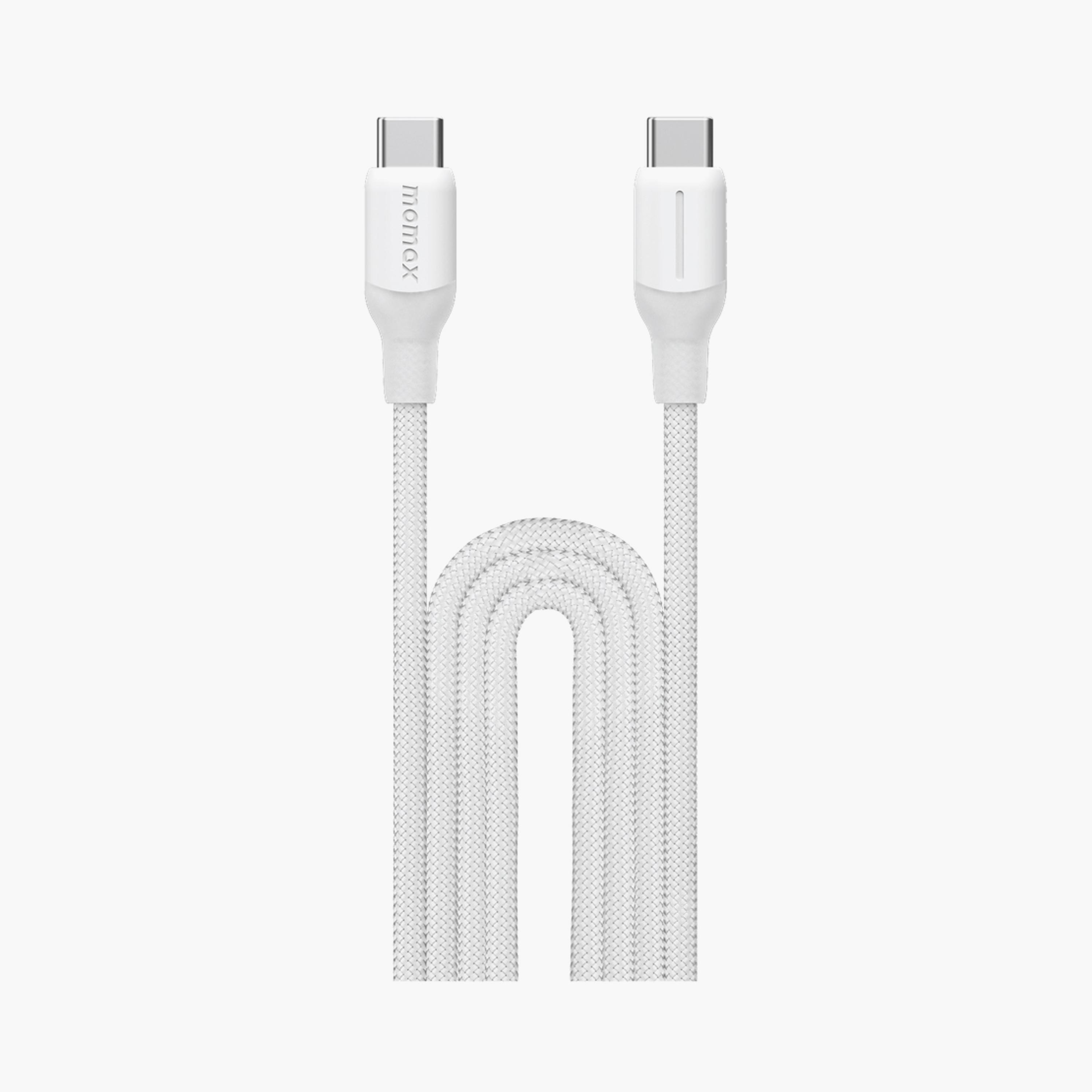 Momax 1-Link Flow CC USB-C to USB-C Braided Cable 2m 100W - White | DC25W-electronics-portabledevices-image-1