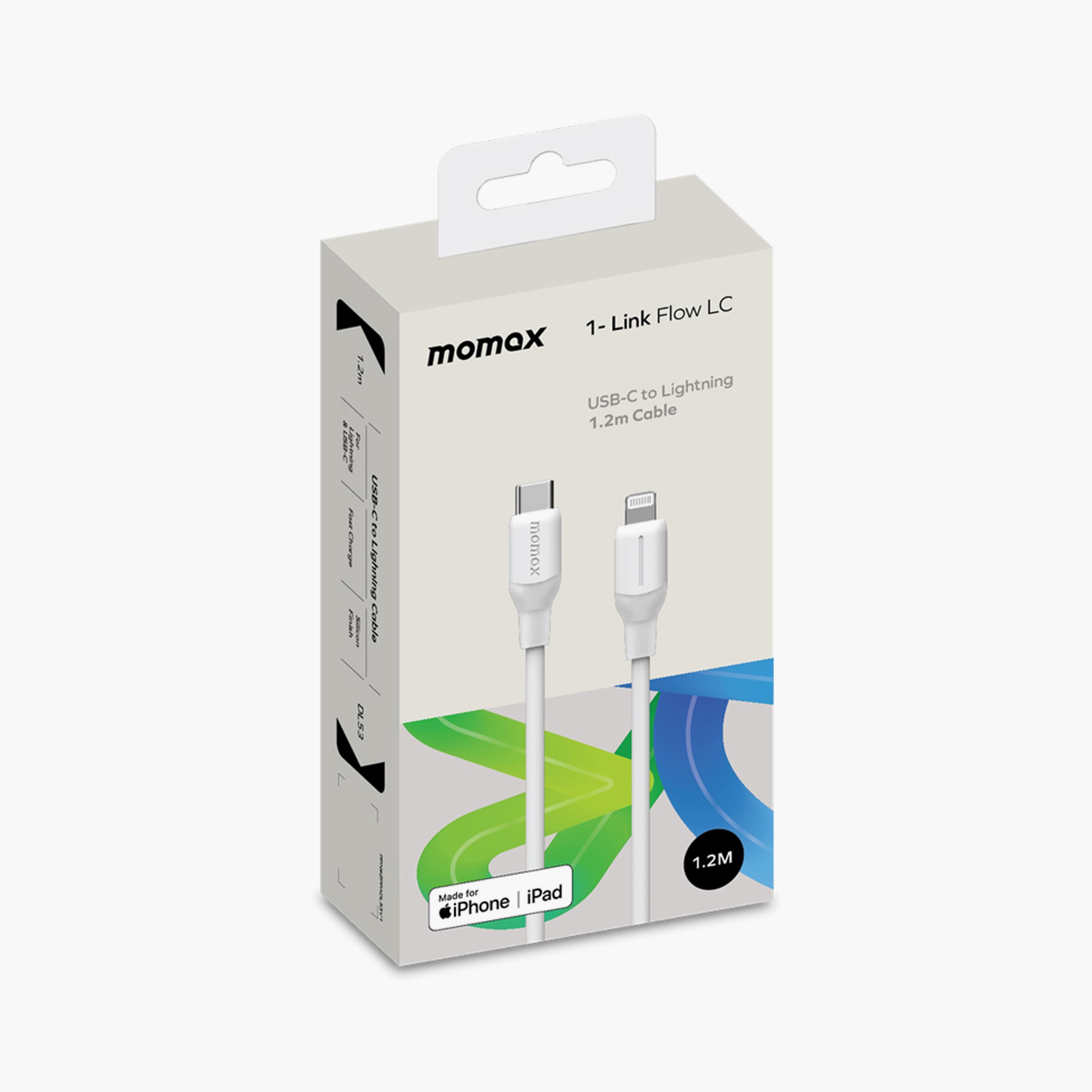 Momax 1-Link Flow CL USB-C to Lightning Cable 1.2m - White | DL53W-electronics-portabledevices-image-3